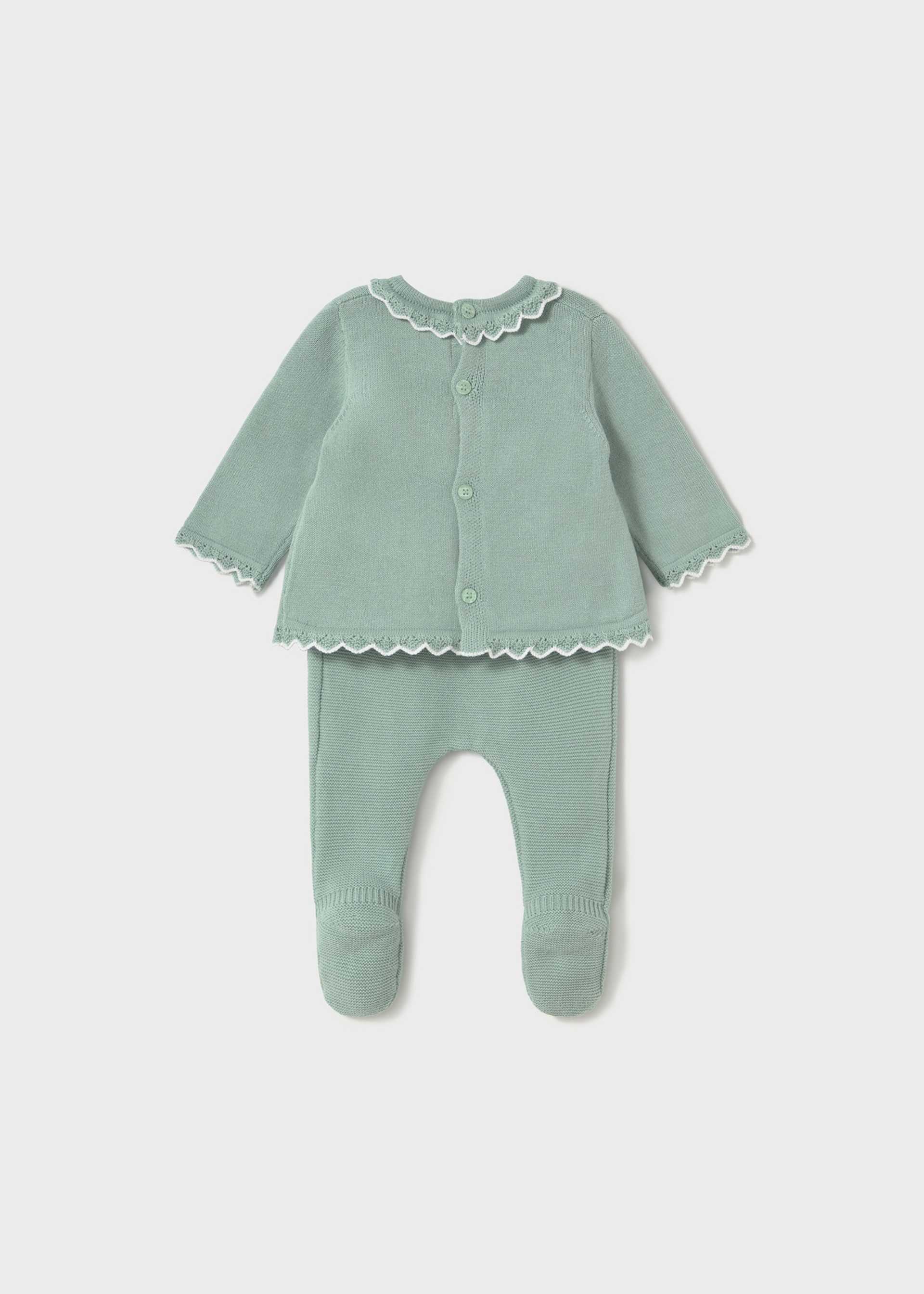 Completo ghettina e maglioncino maglia neonata Completo ghettina e maglioncino maglia neonata