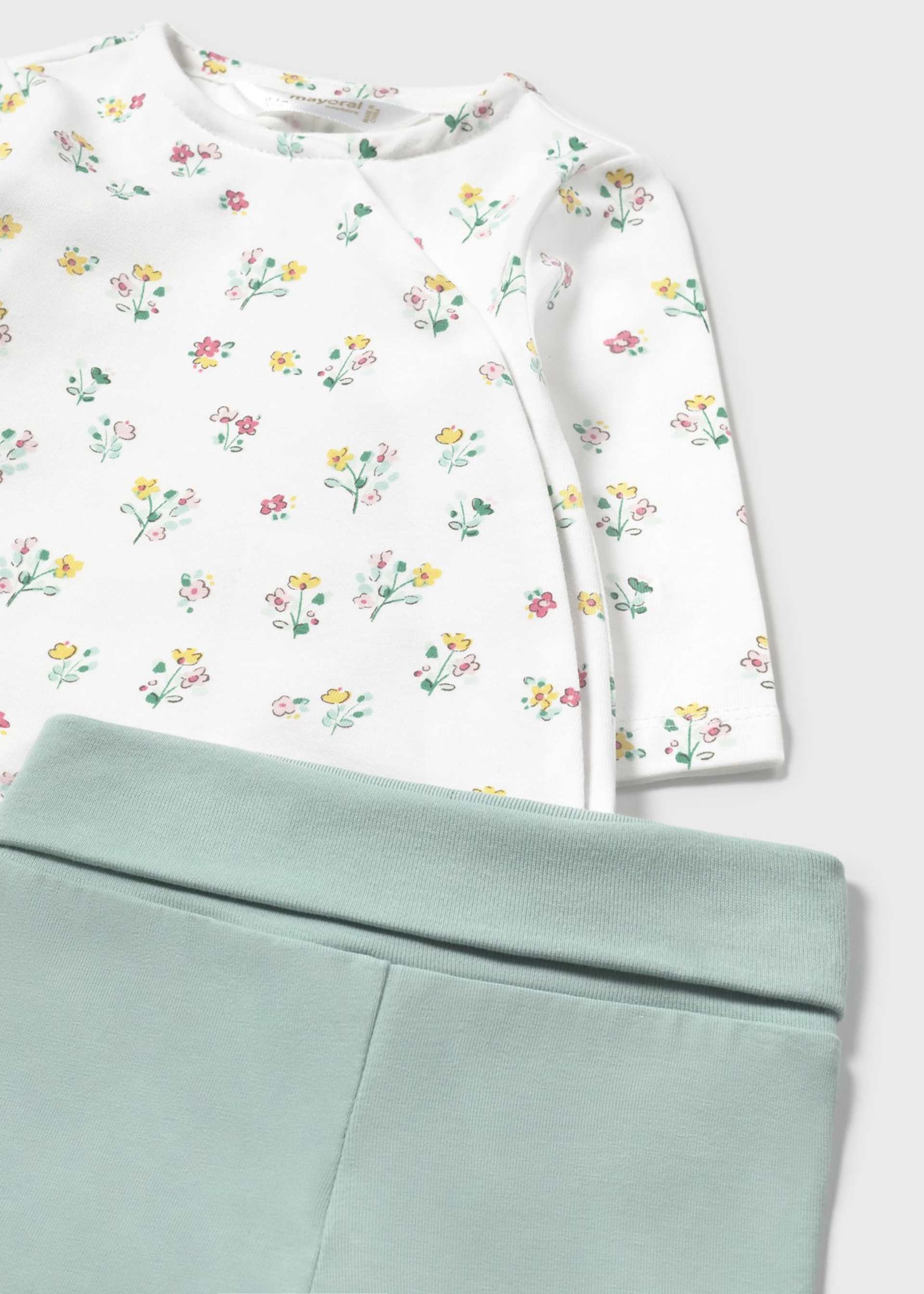 Ensemble guêtre et t-shirt imprimé à manches longues nouveau-né Ensemble guêtre et t-shirt imprimé à manches longues nouveau-né