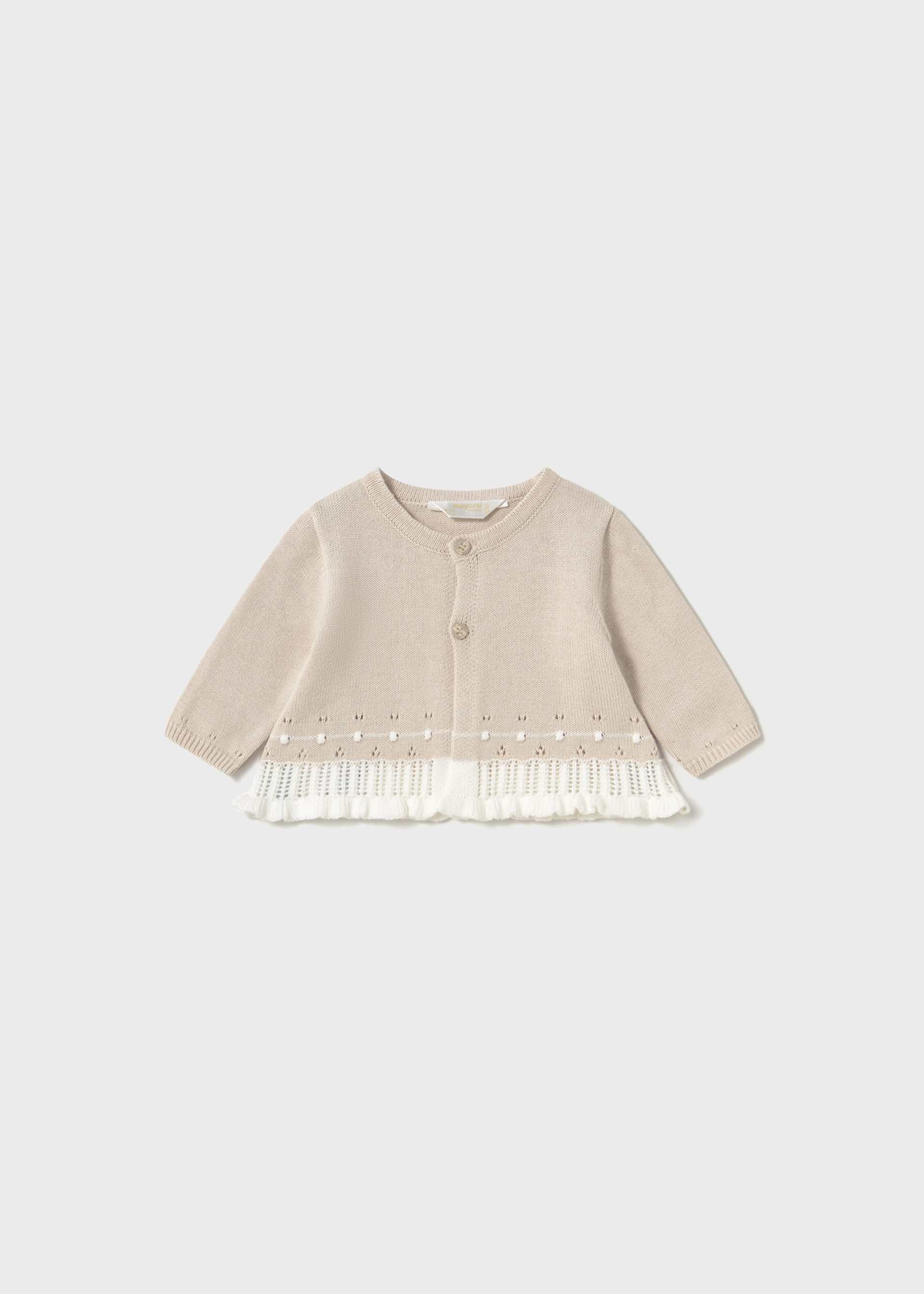 Conjunto 3 piezas tricot recién nacida