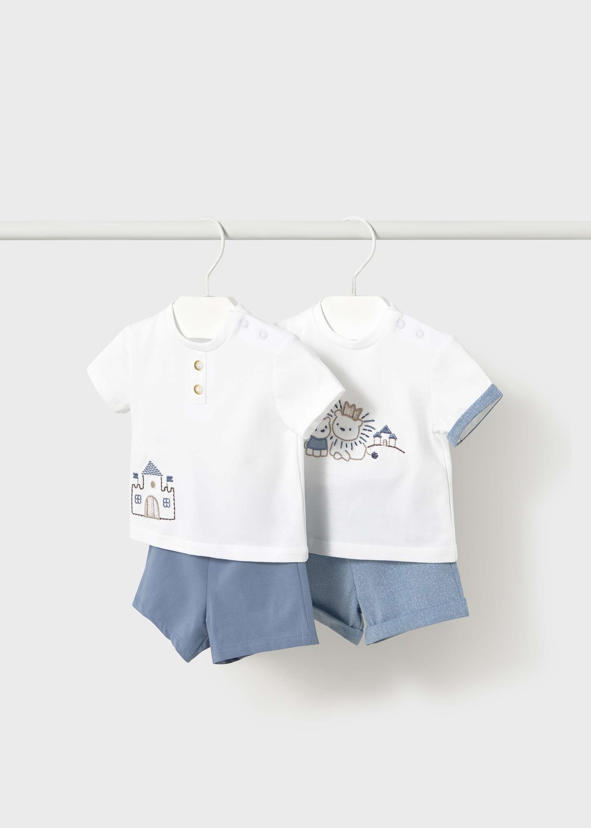 Ensemble 4 pièces short nouveau-né Ensemble 4 pièces short nouveau-né