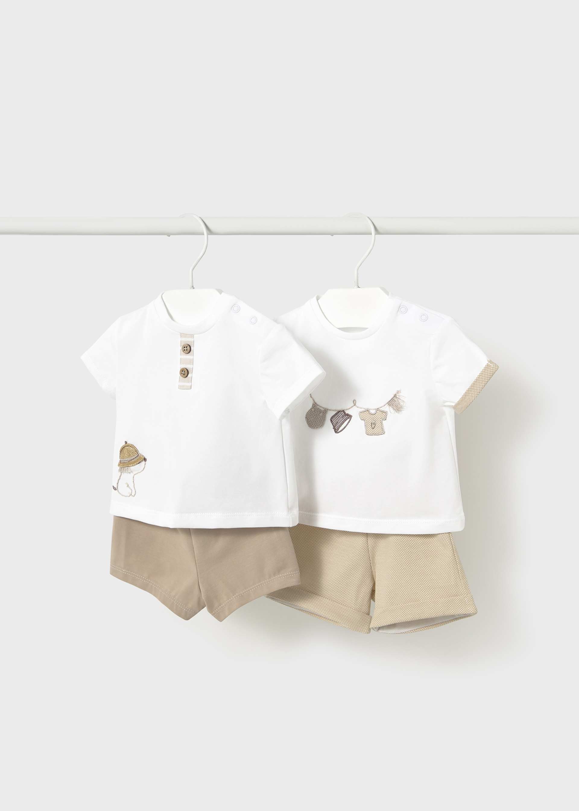 Newborn 4-Piece Set with Shorts Newborn 4-Piece Set with Shorts
