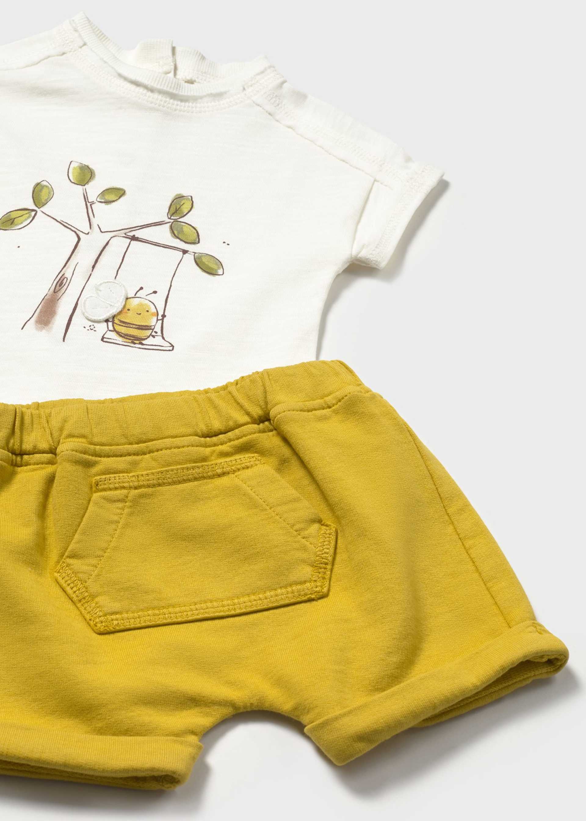 Conjunto 4 peças calções recém nascido