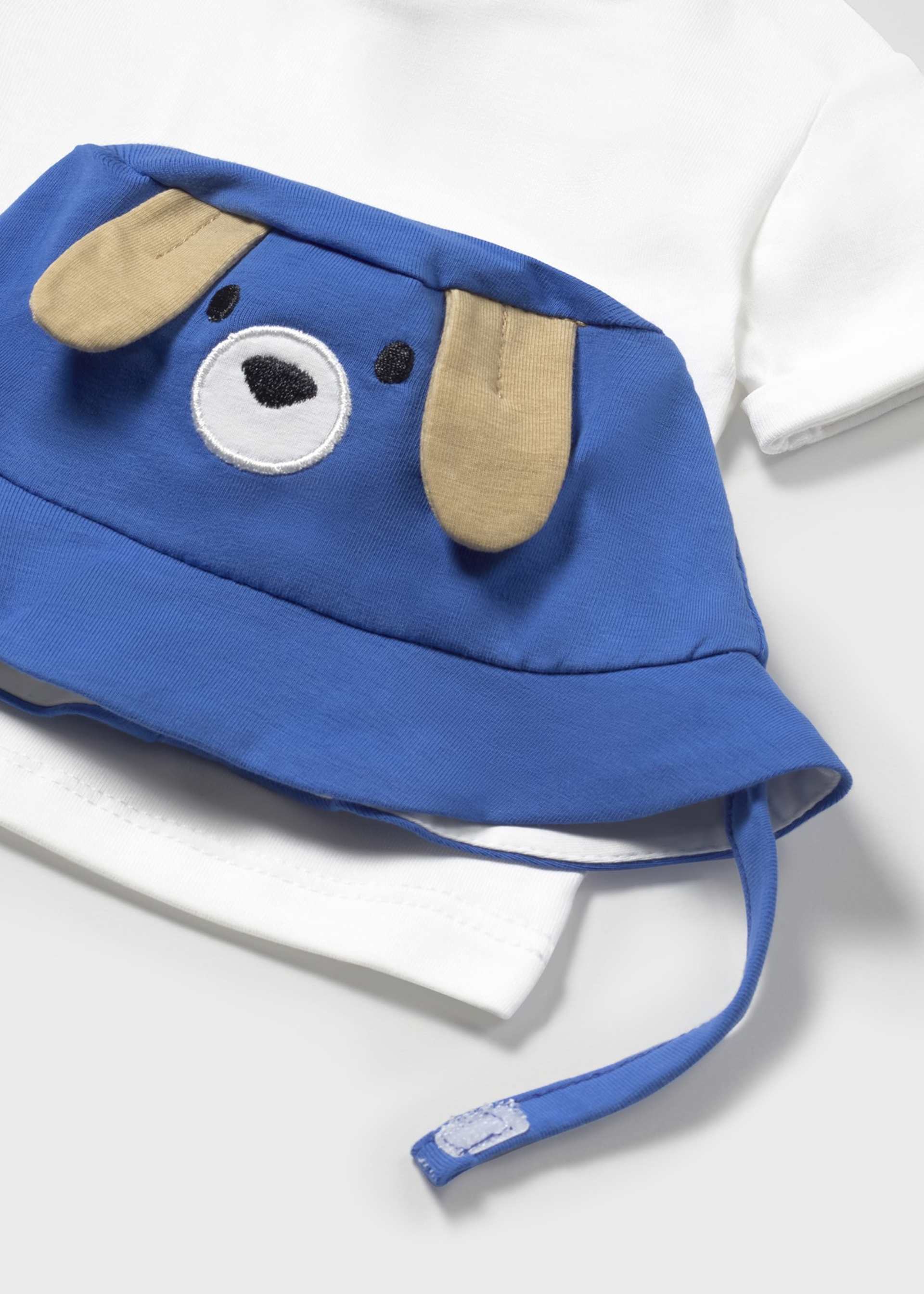 Ensemble 3 pièces salopette imprimée nouveau-né Ensemble 3 pièces salopette imprimée nouveau-né