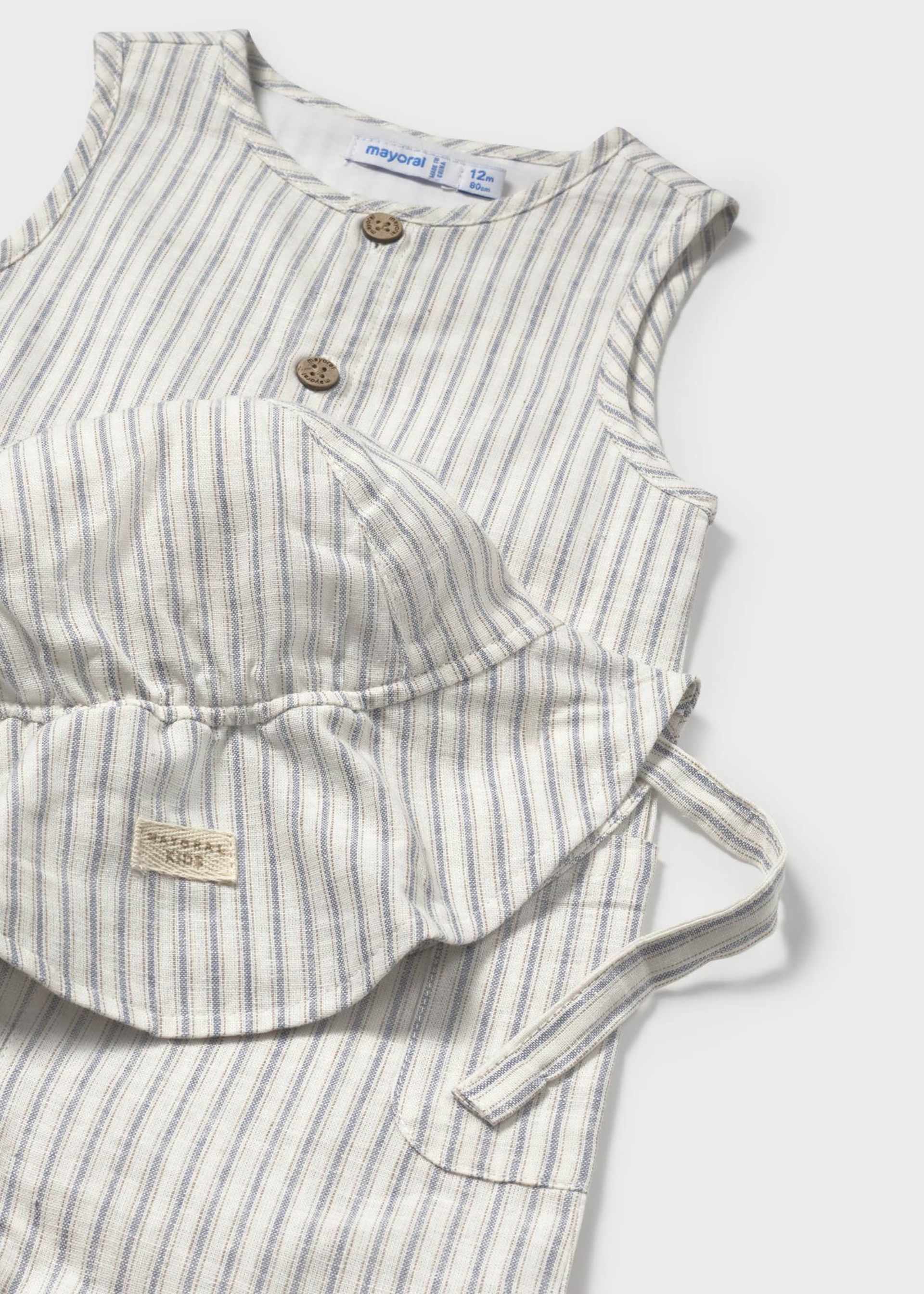 Salopette con cappello neonato