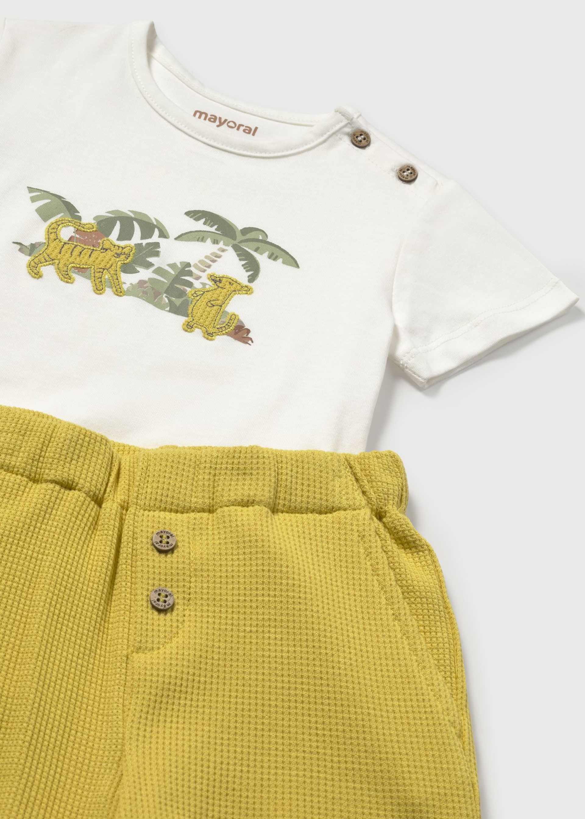 Conjunto bermudas e t-shirt selva bebé Conjunto bermudas e t-shirt selva bebé