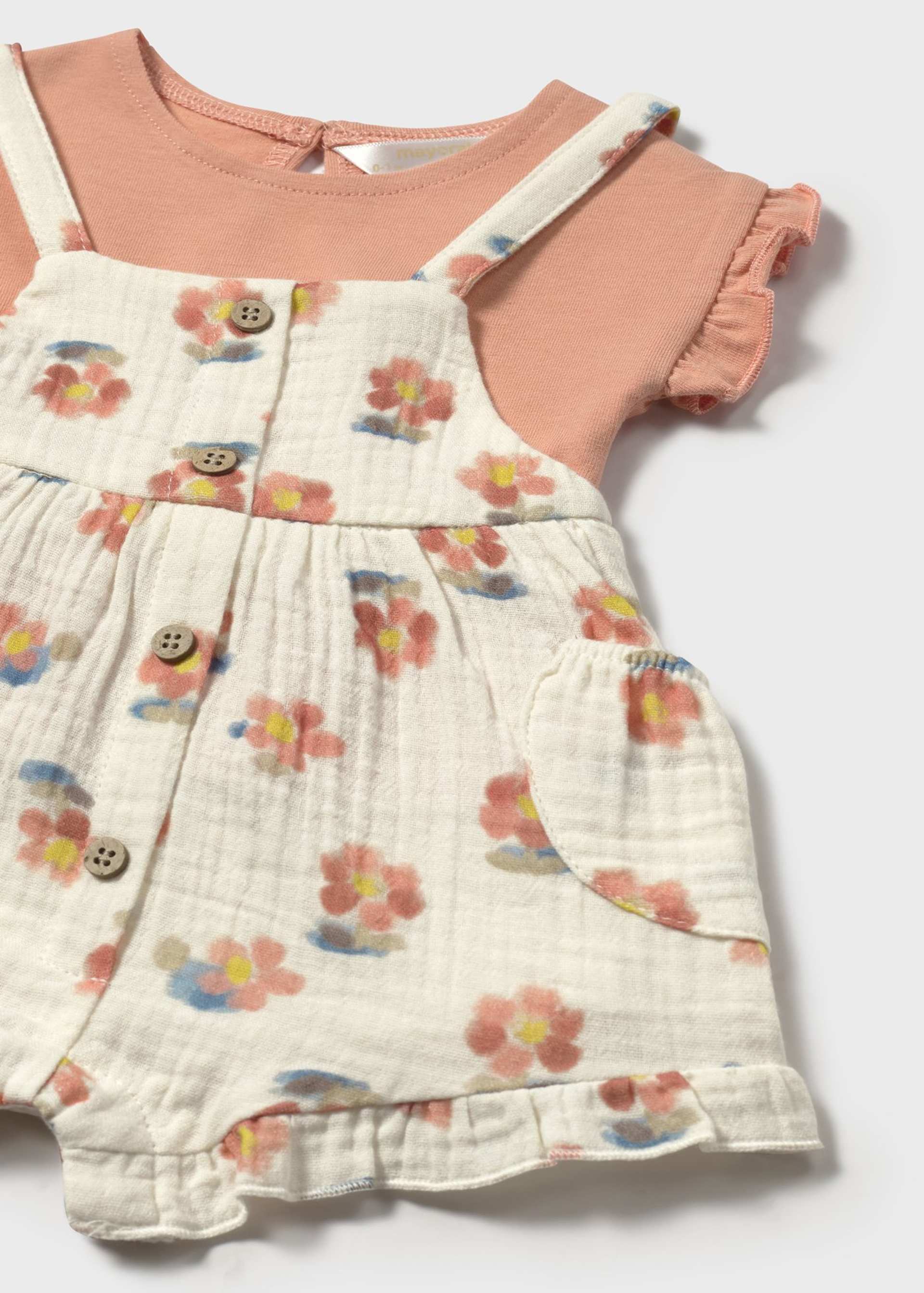 Conjunto peto y camiseta recién nacida Conjunto peto y camiseta recién nacida