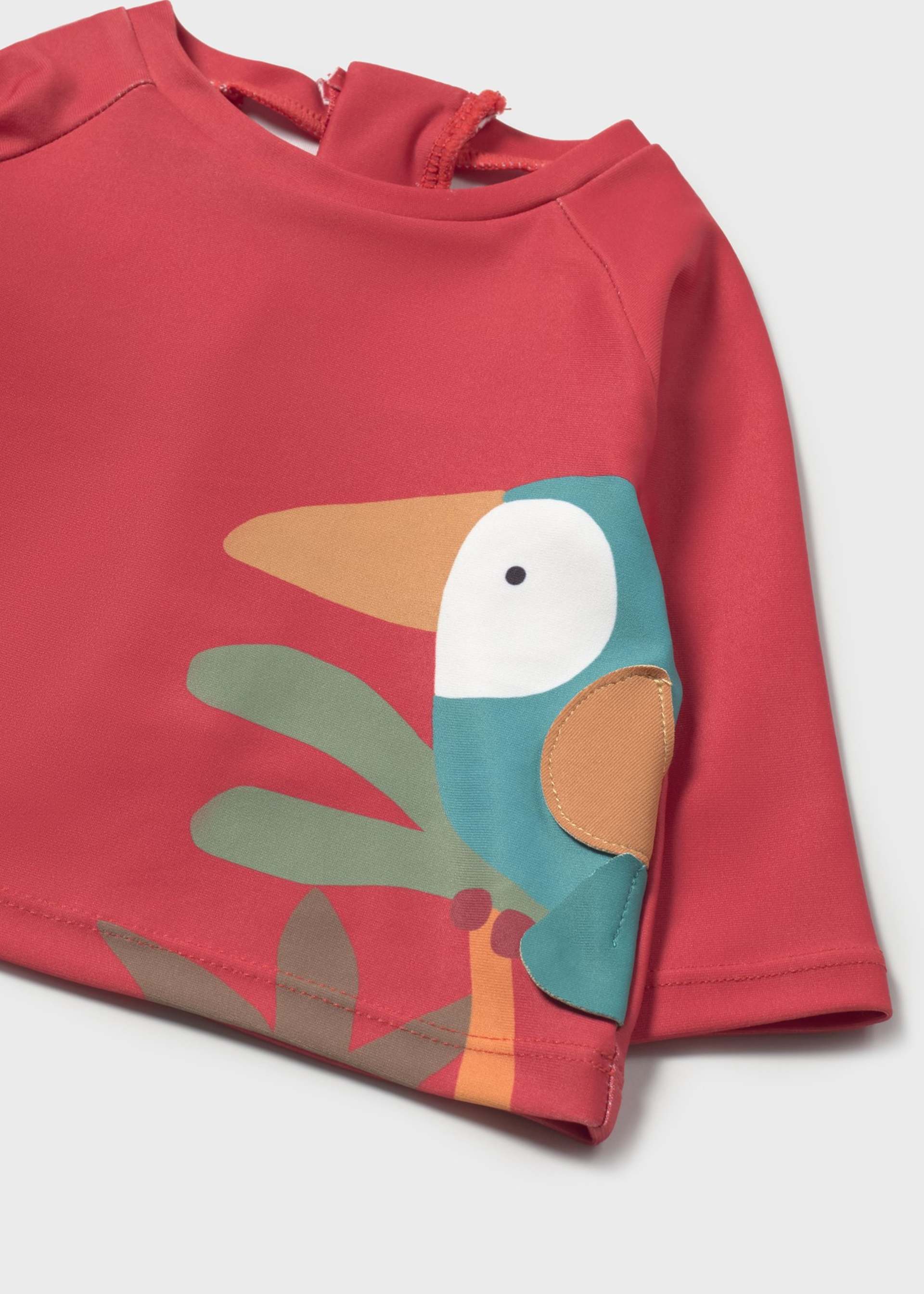 Conjunto 3 peças banho camisola proteção solar recém nascida Conjunto 3 peças banho camisola proteção solar recém nascida