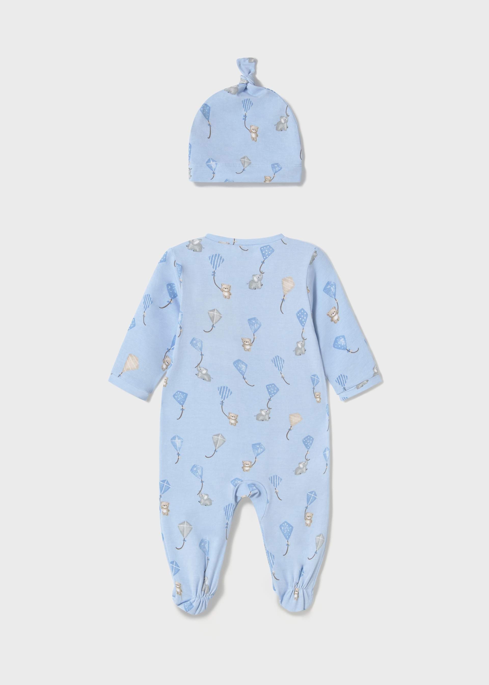 Newborn boy romper set with hat Newborn boy romper set with hat