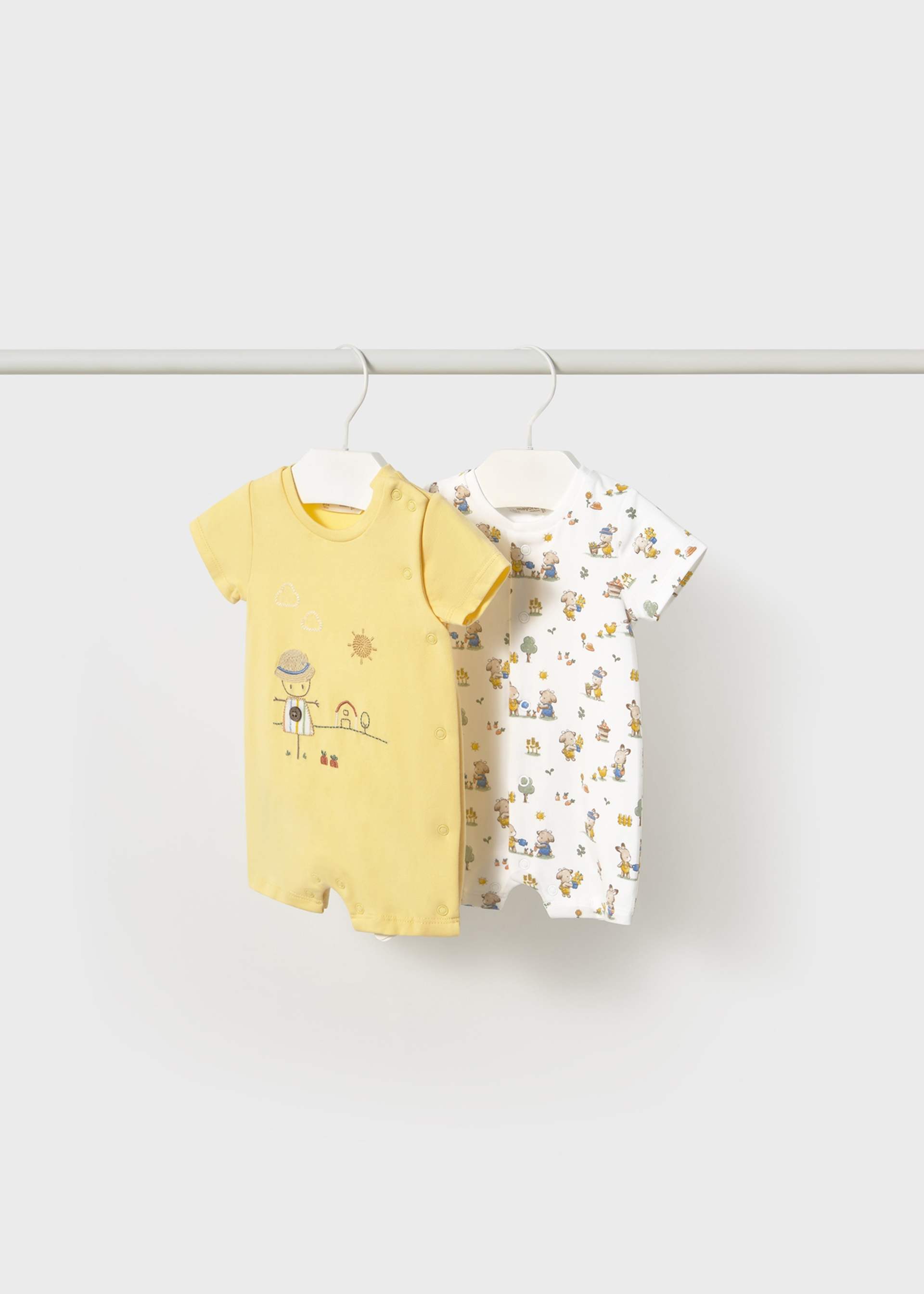 Newborn boy 2 piece romper set