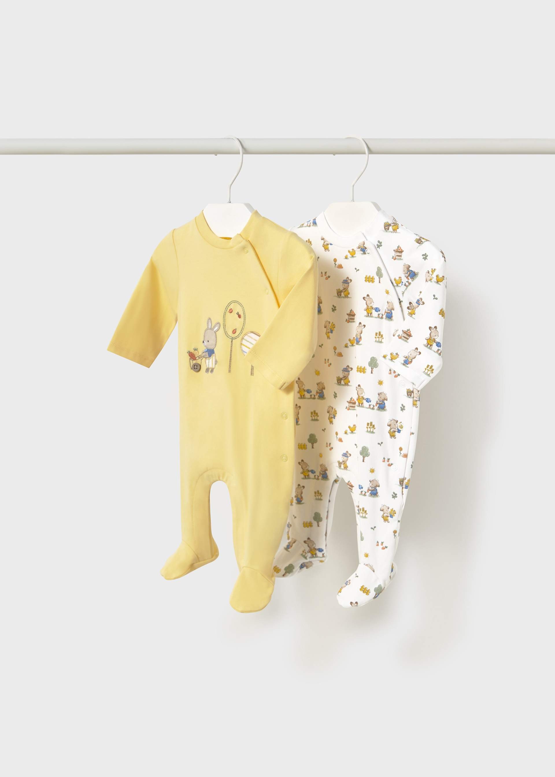Newborn boy set of 2 rompers