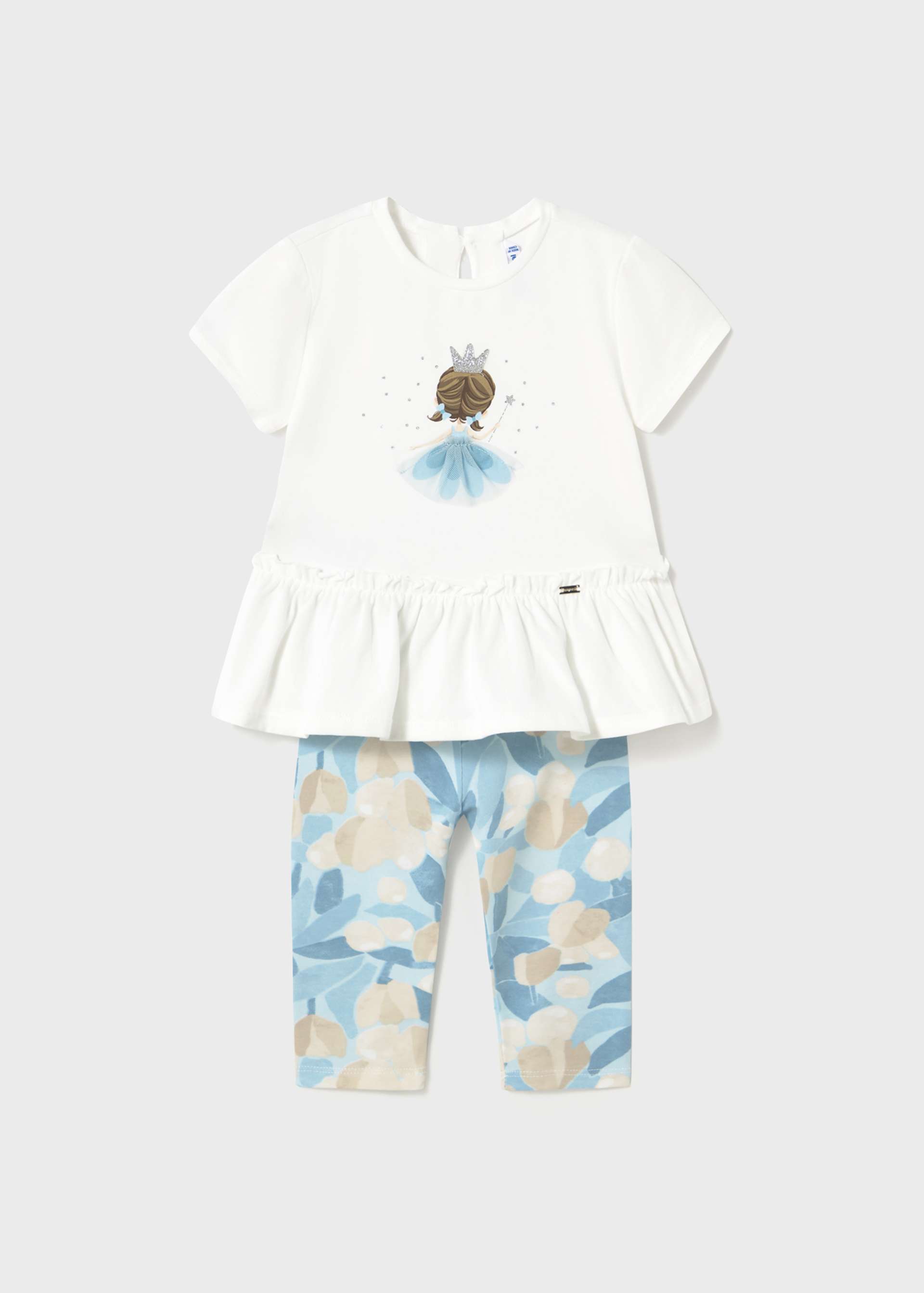 Ensemble leggings et t-shirt à volants bébé Ensemble leggings et t-shirt à volants bébé