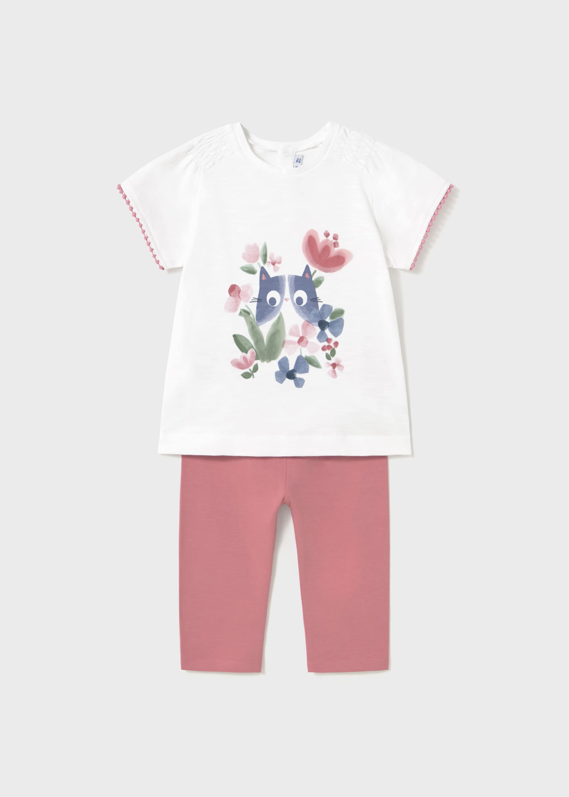 Ensemble leggings unis et t-shirt bébé Ensemble leggings unis et t-shirt bébé