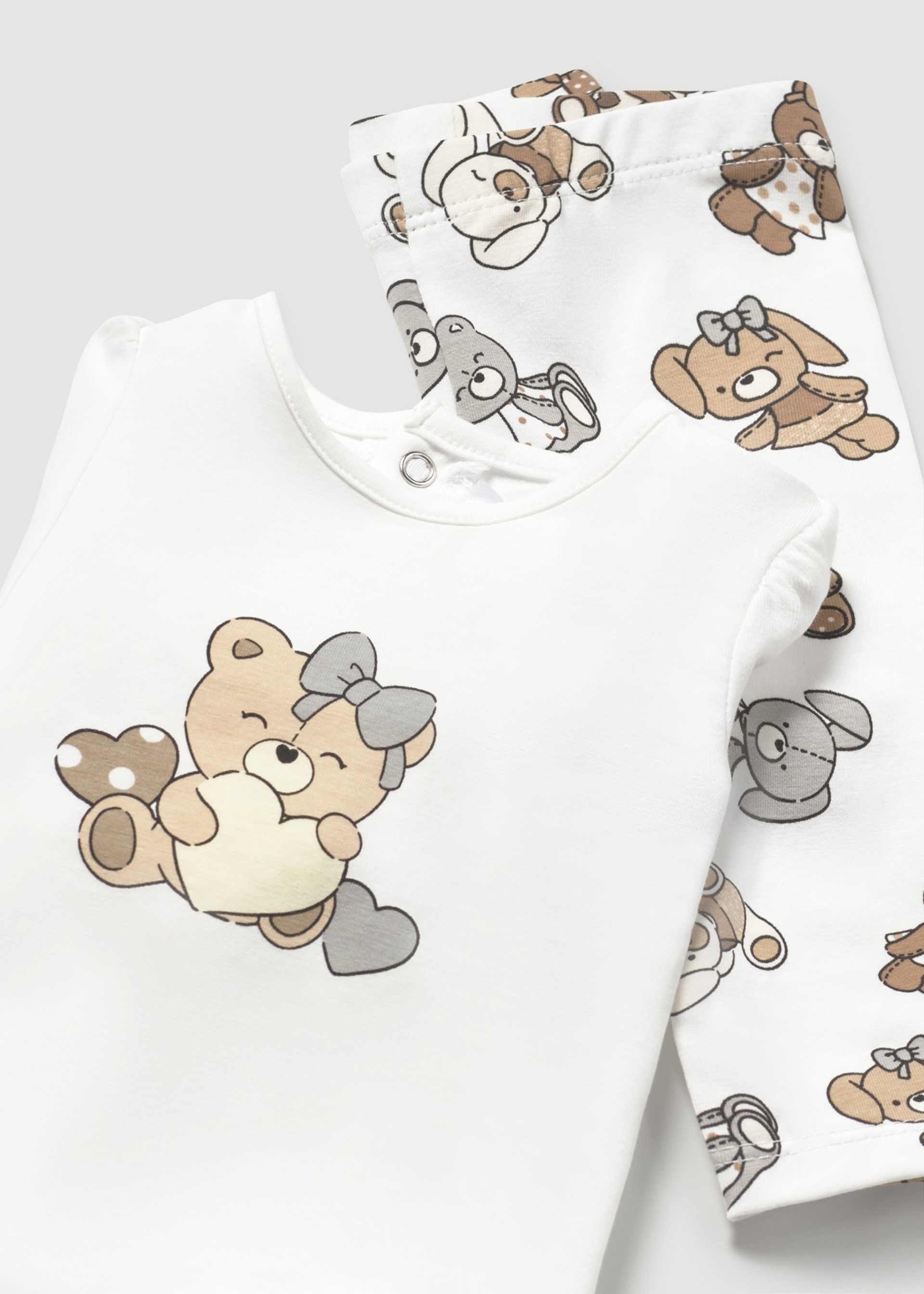 Newborn 4-Piece Set with Long Sleeve T-Shirts Newborn 4-Piece Set with Long Sleeve T-Shirts