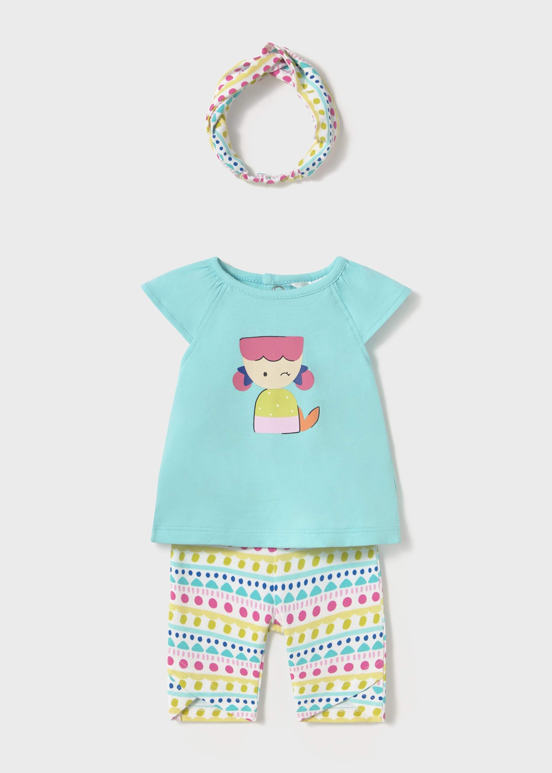 Completo 3 pezzi con fascia neonata