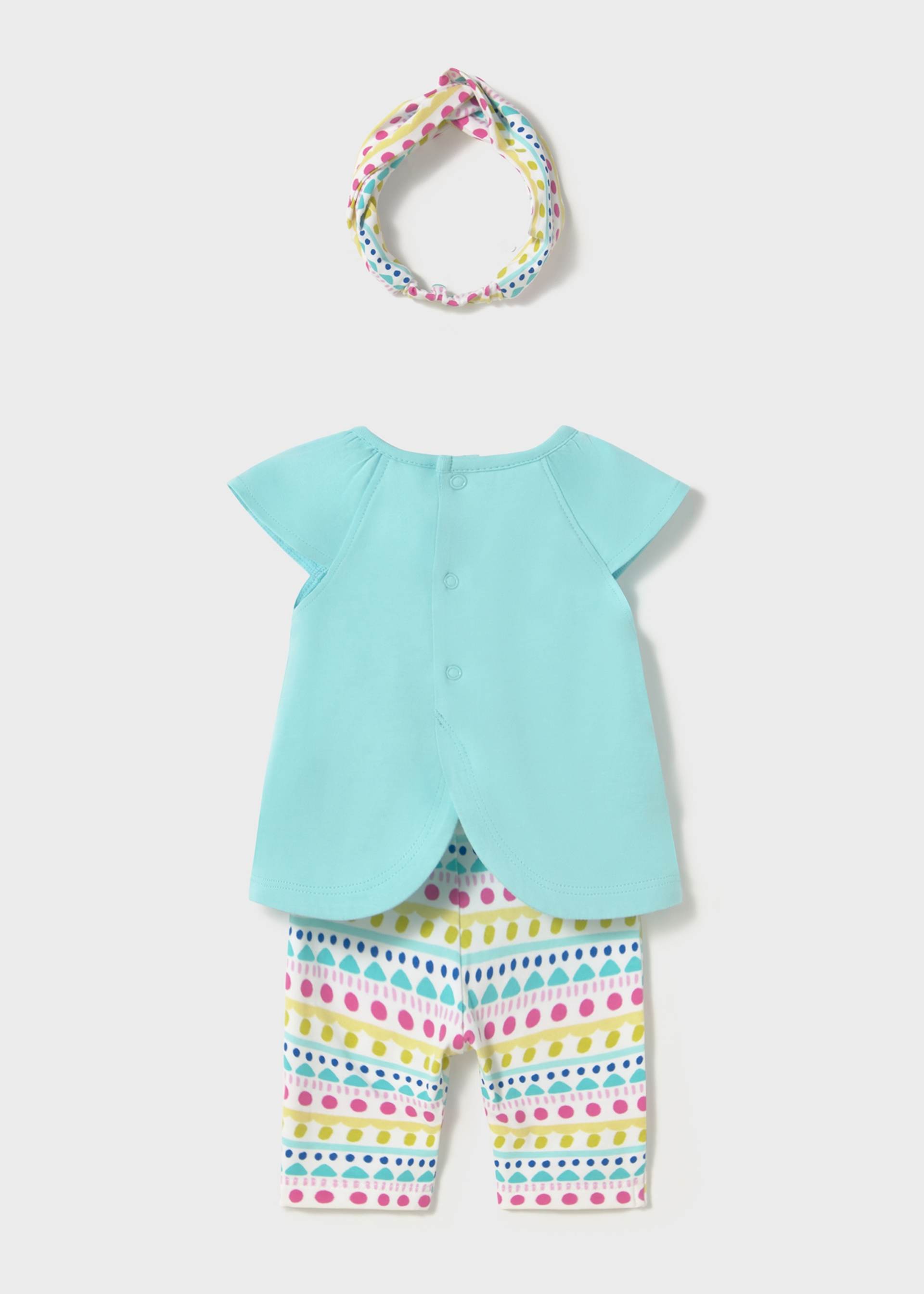 Ensemble 3 pièces avec serre-tête nouveau-né Ensemble 3 pièces avec serre-tête nouveau-né