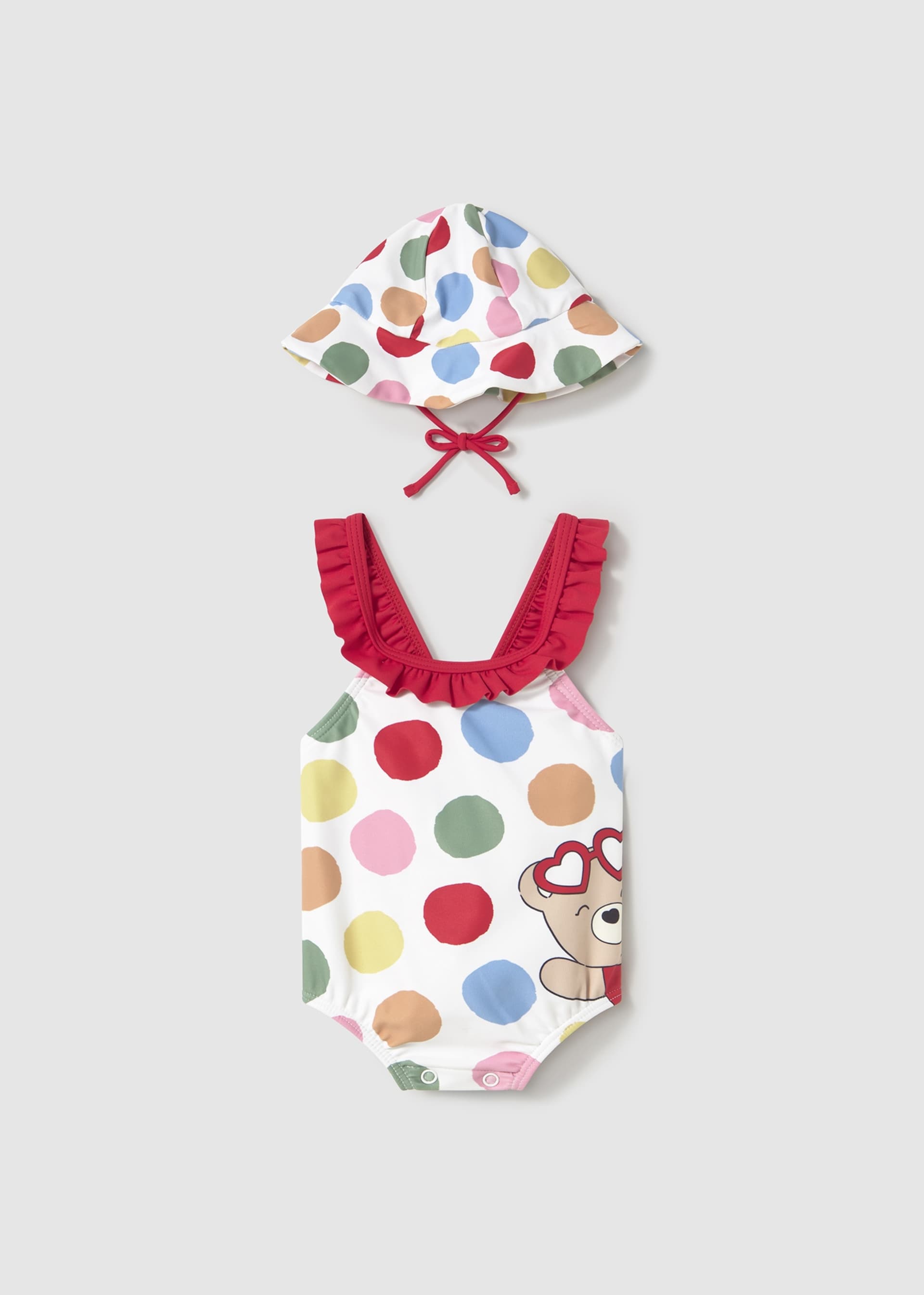 Badeanzug mit Mütze Sonnenschutz Neugeborene Mädchen Badeanzug mit Mütze Sonnenschutz Neugeborene Mädchen