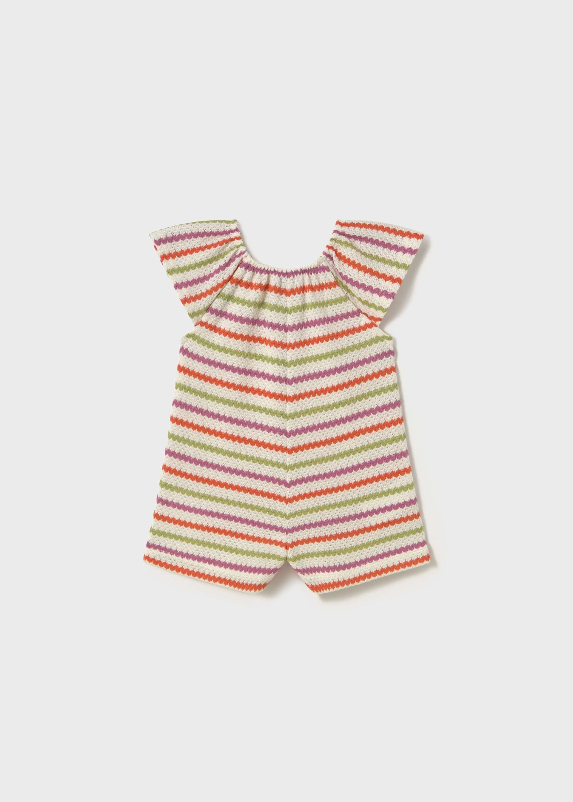 Baby Striped Crochet Romper Baby Striped Crochet Romper