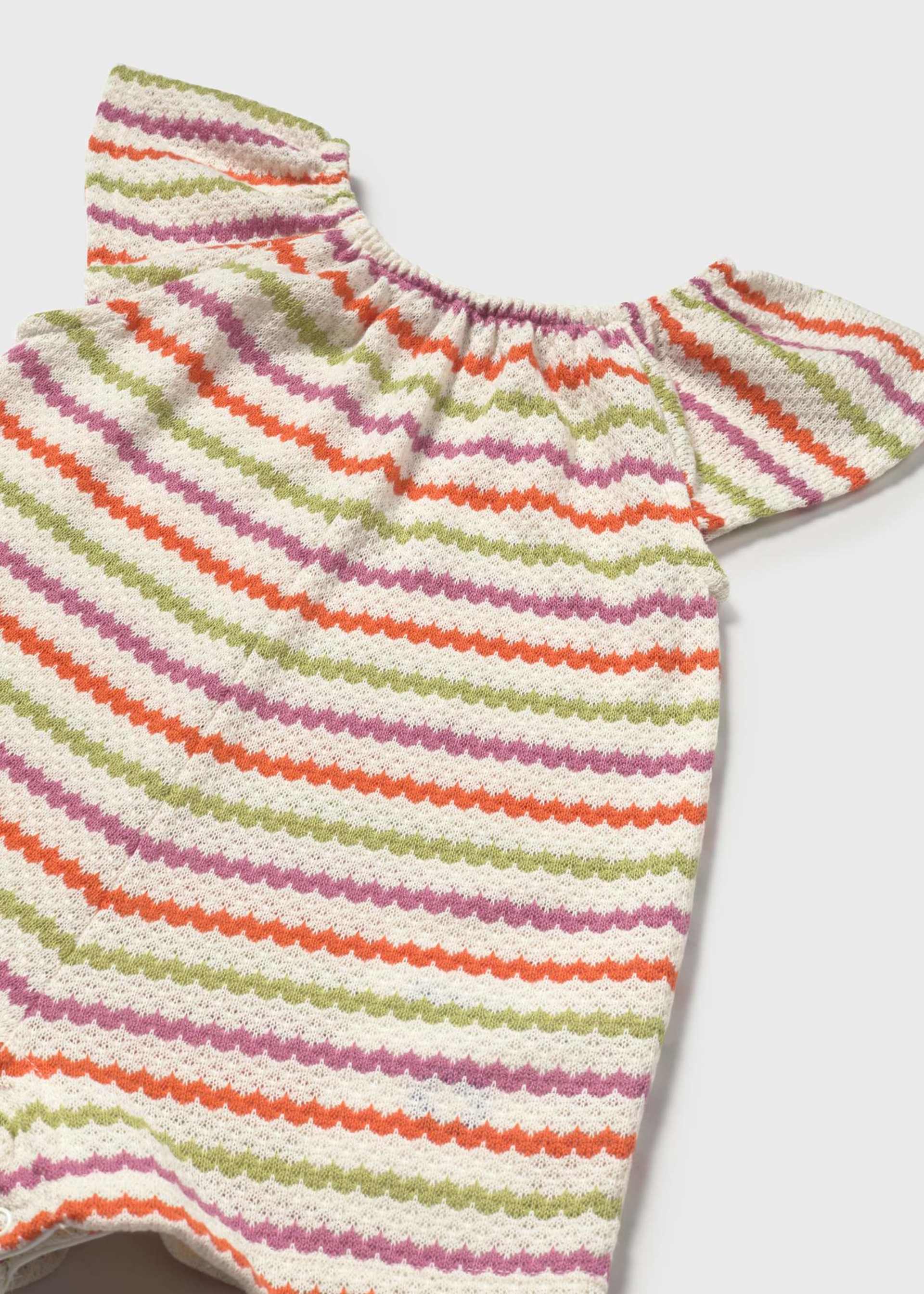 Baby Striped Crochet Romper Baby Striped Crochet Romper