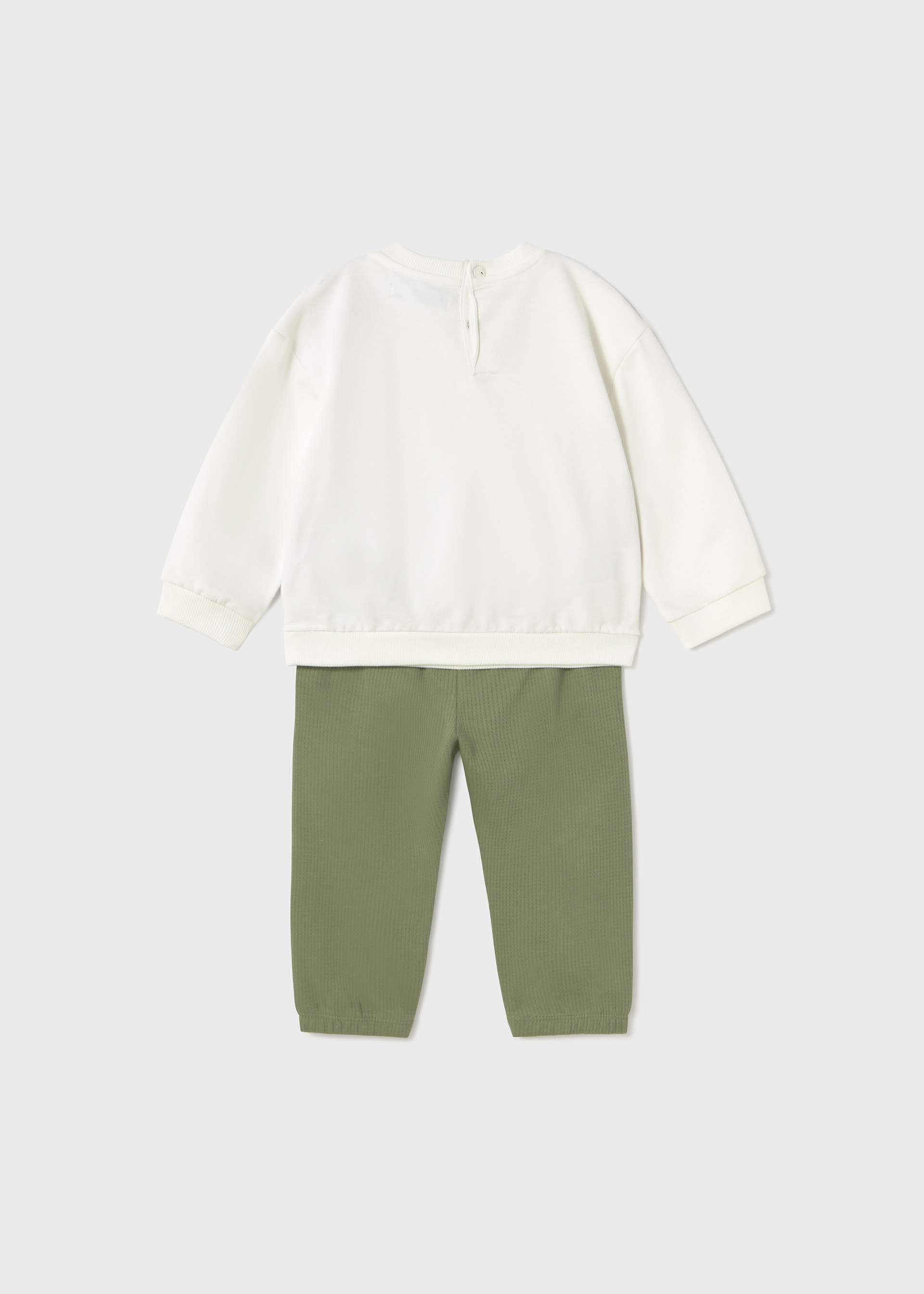 Baby Tracksuit with Printed Sweatshirt