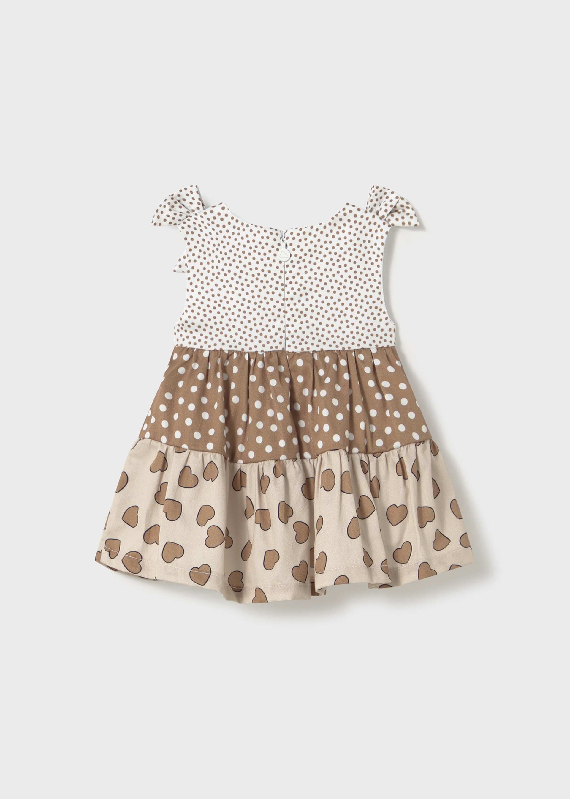 Rochie combinata volane nou-nascut
