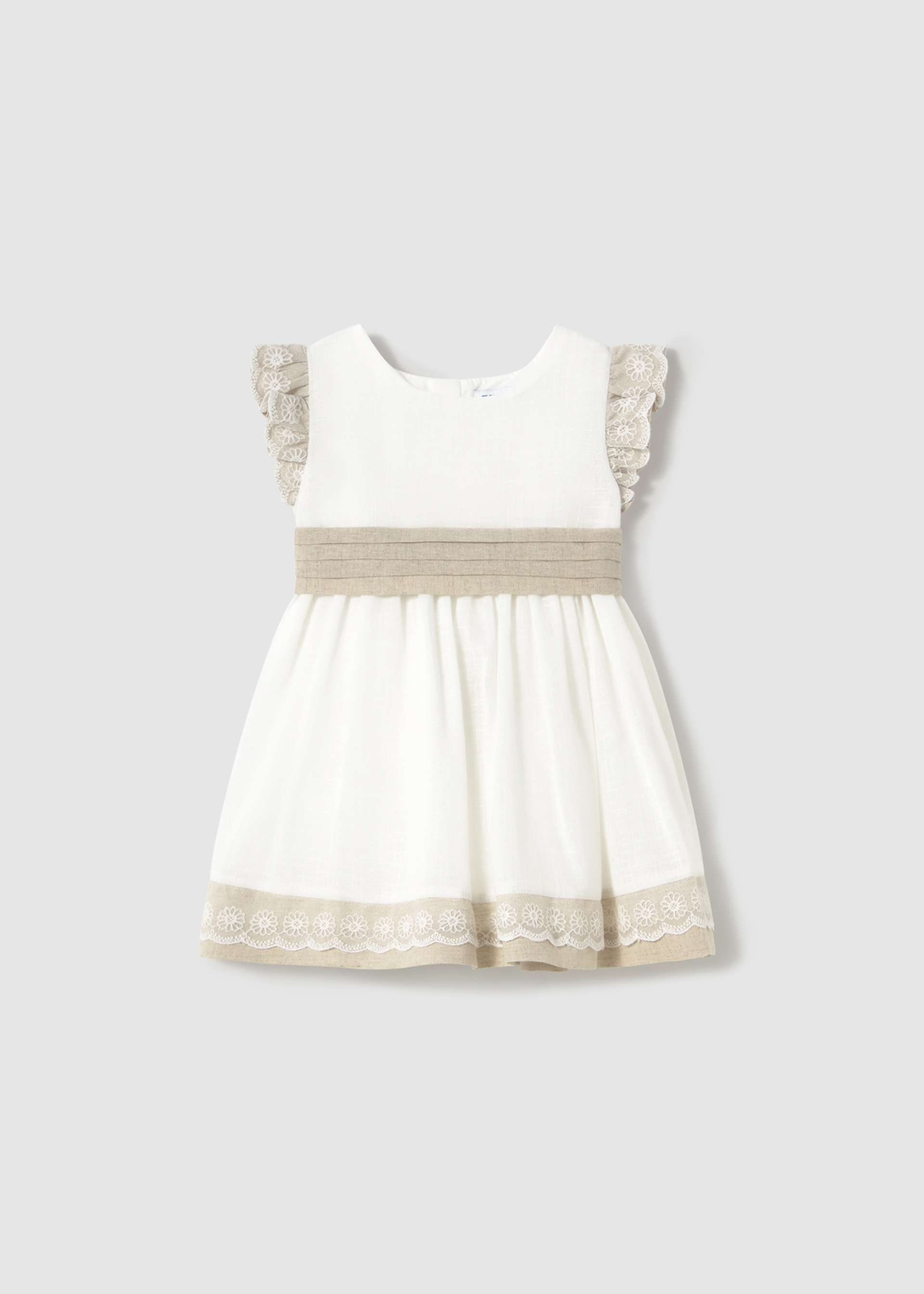 Baby combined linen dress