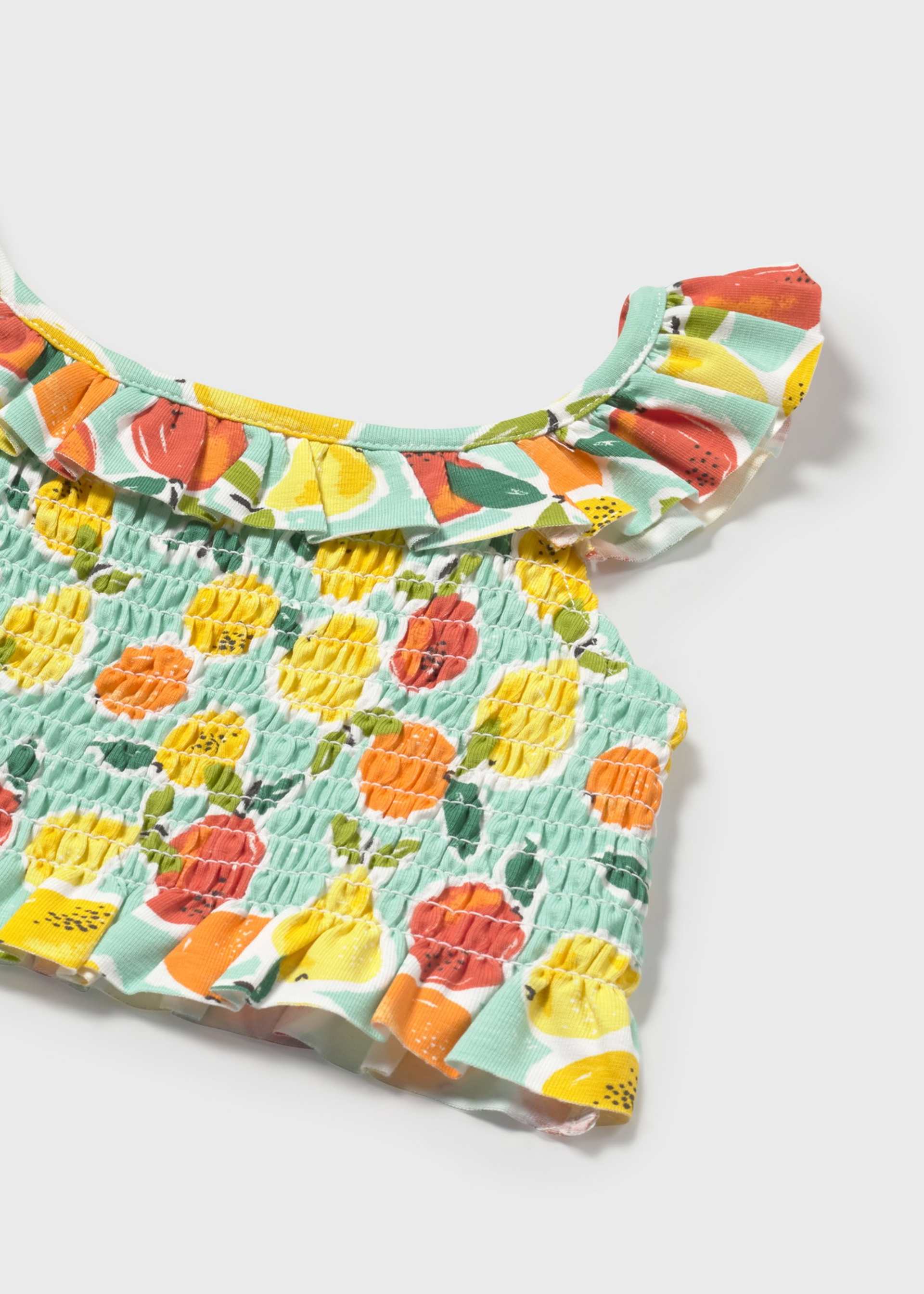 Komplet niemowlęcy 3-częściowy we wzory z opaską Komplet niemowlęcy 3-częściowy we wzory z opaską