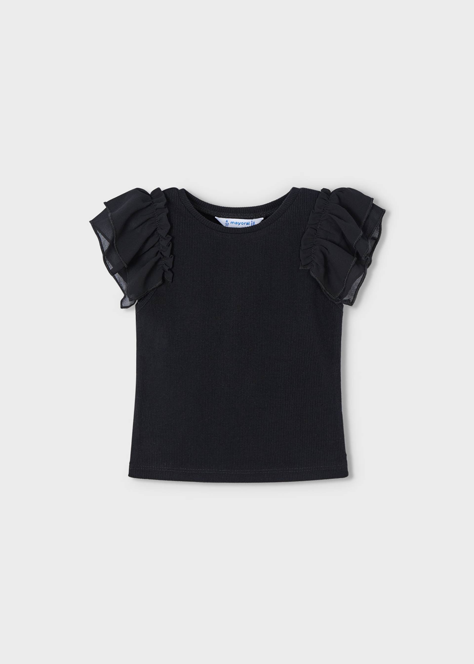 Girl chiffon ruffled t-shirt Girl chiffon ruffled t-shirt