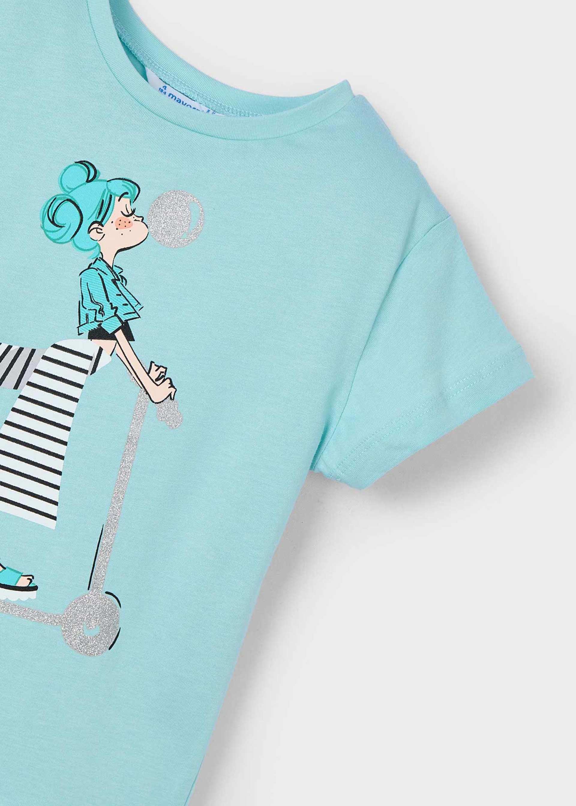 T-shirt estampada menina