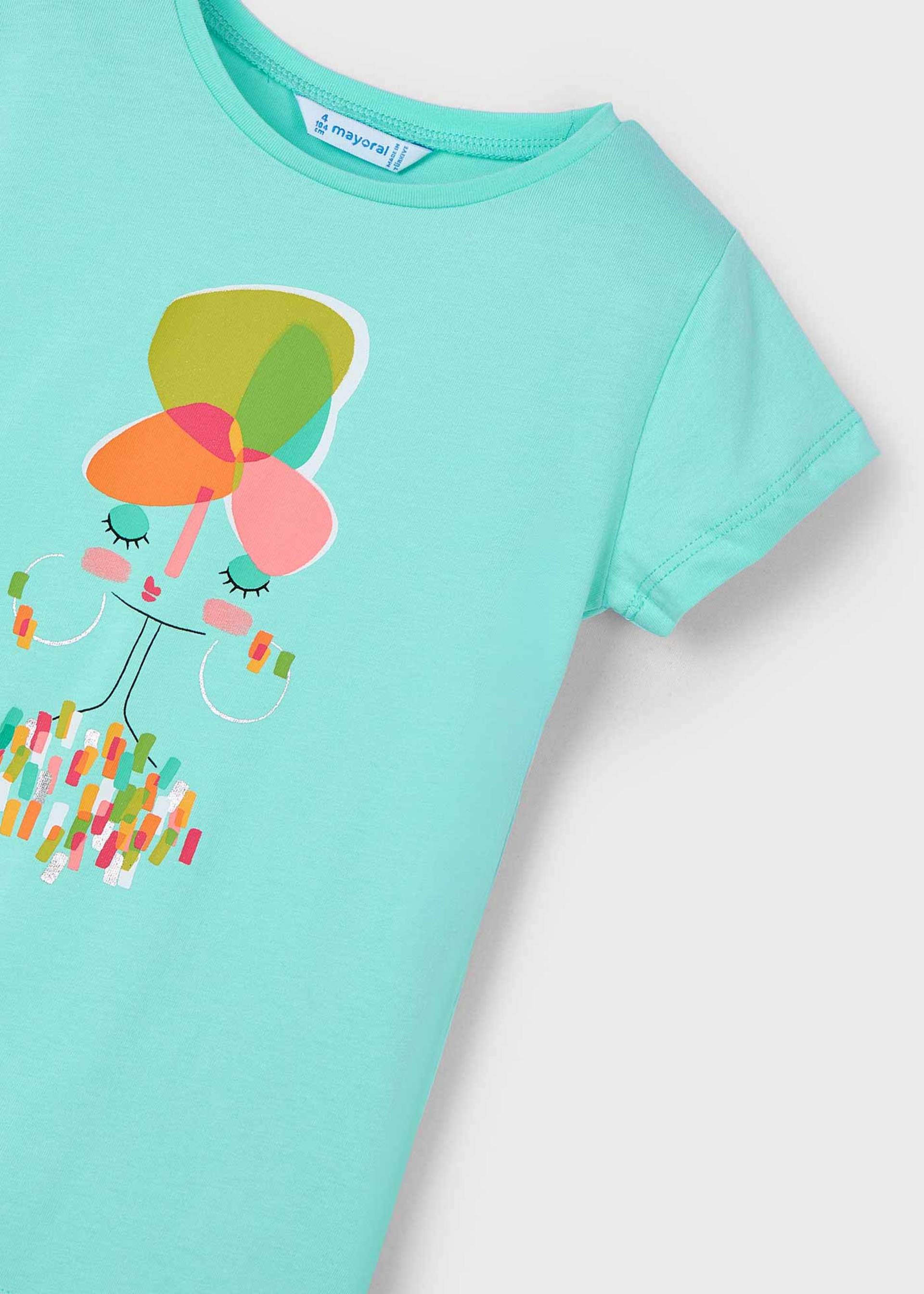 T-Shirt Tüllrüschen Mädchen