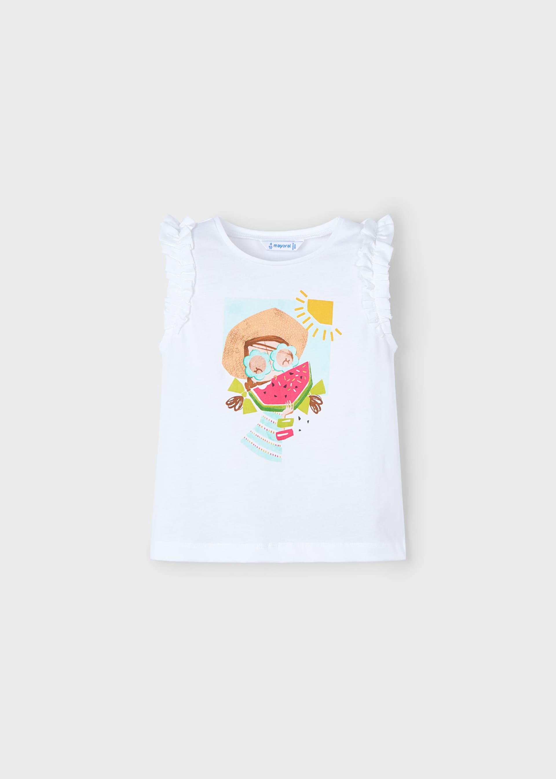 Camiseta sin mangas sandía niña