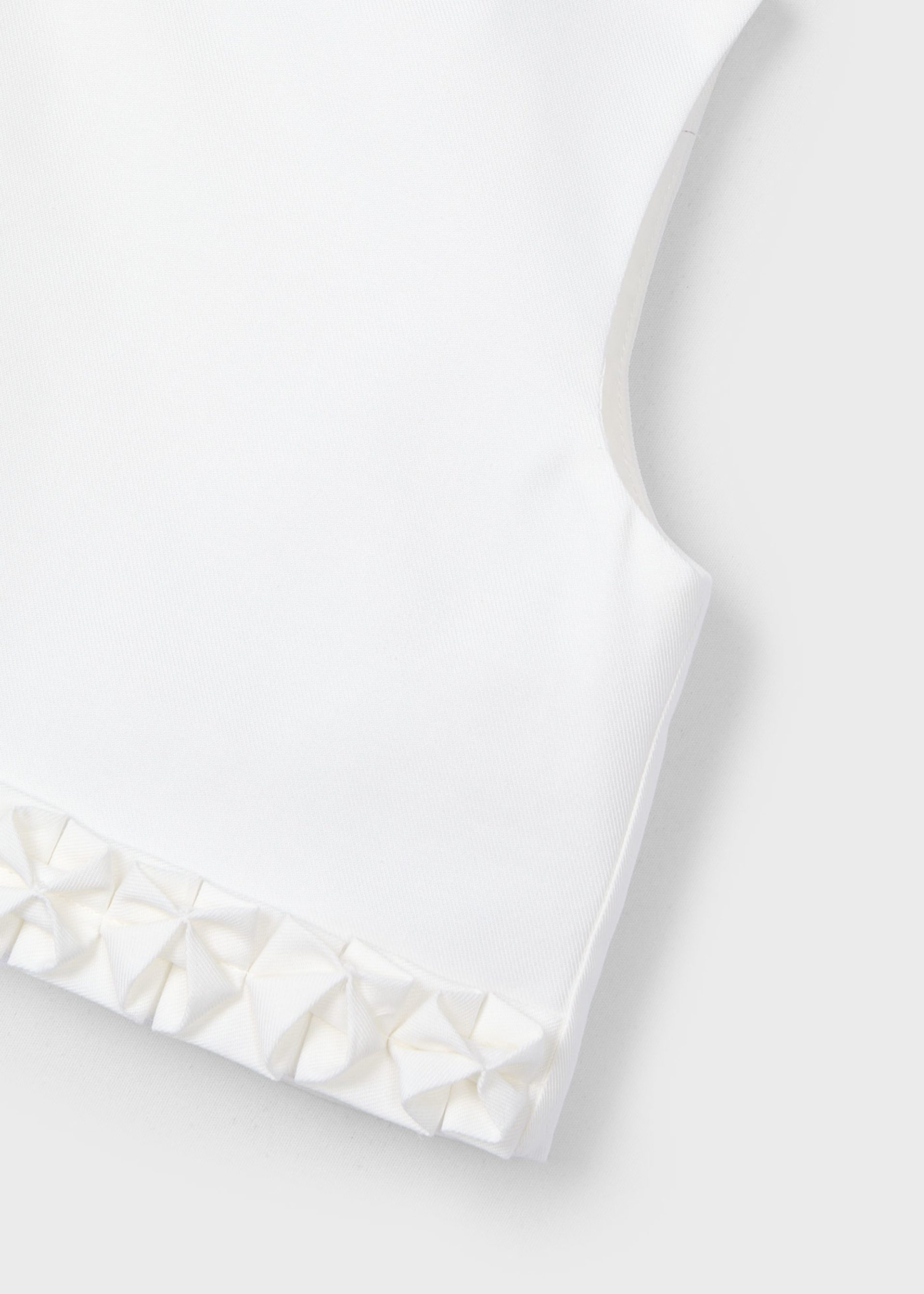 Girl pleated detail top