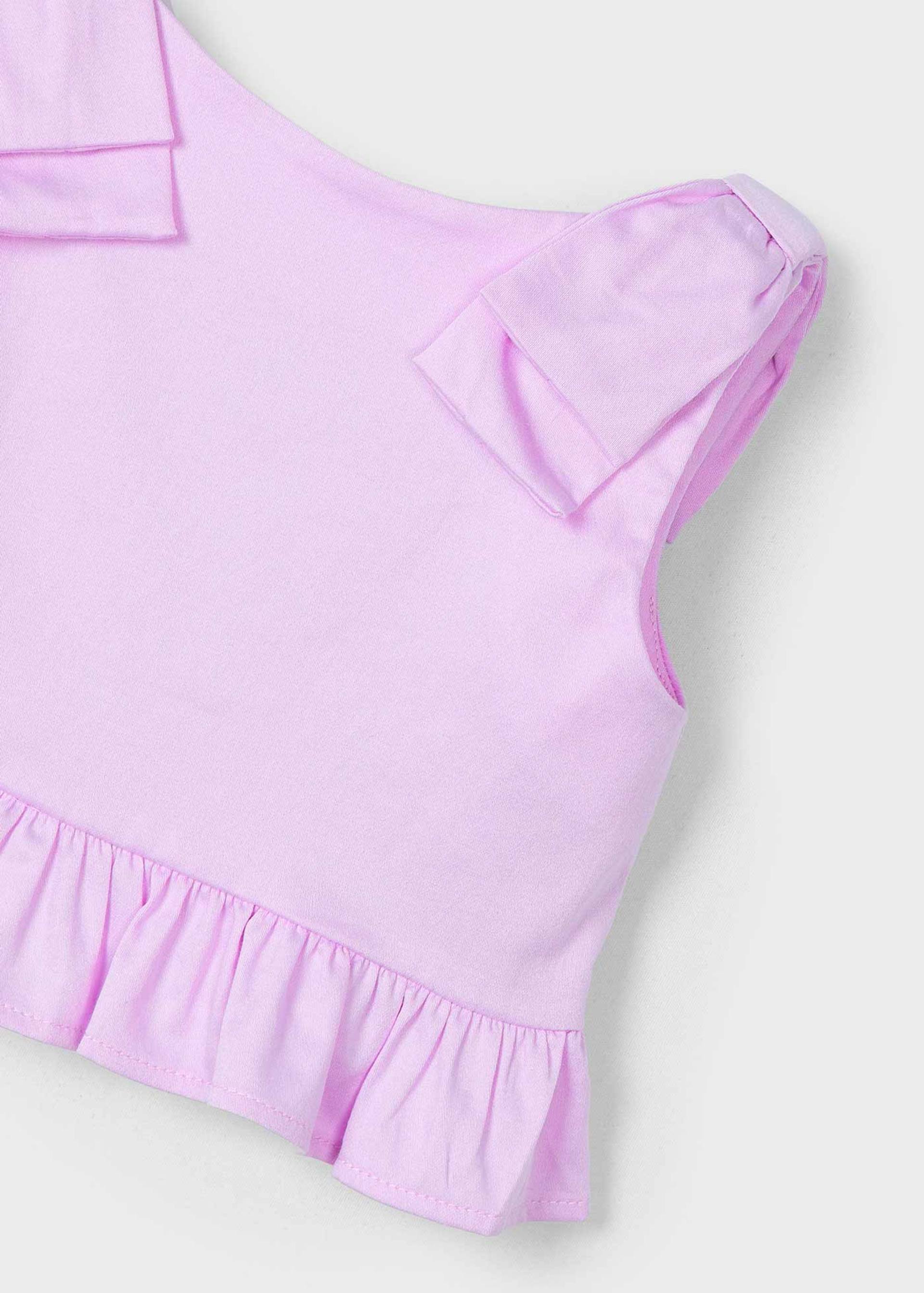 Top péplum à nœud fille Top péplum à nœud fille