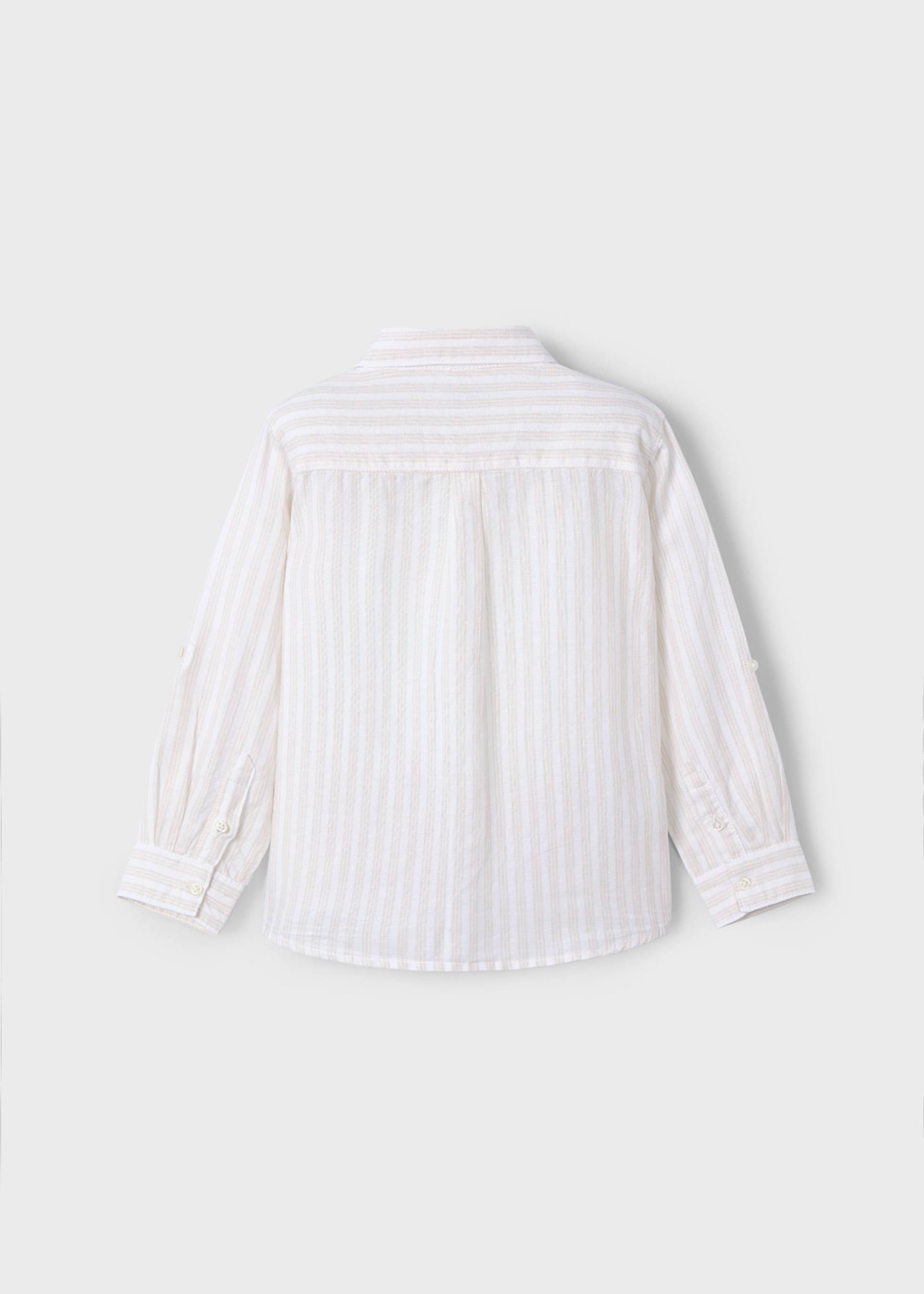 Boy long sleeved linen shirt