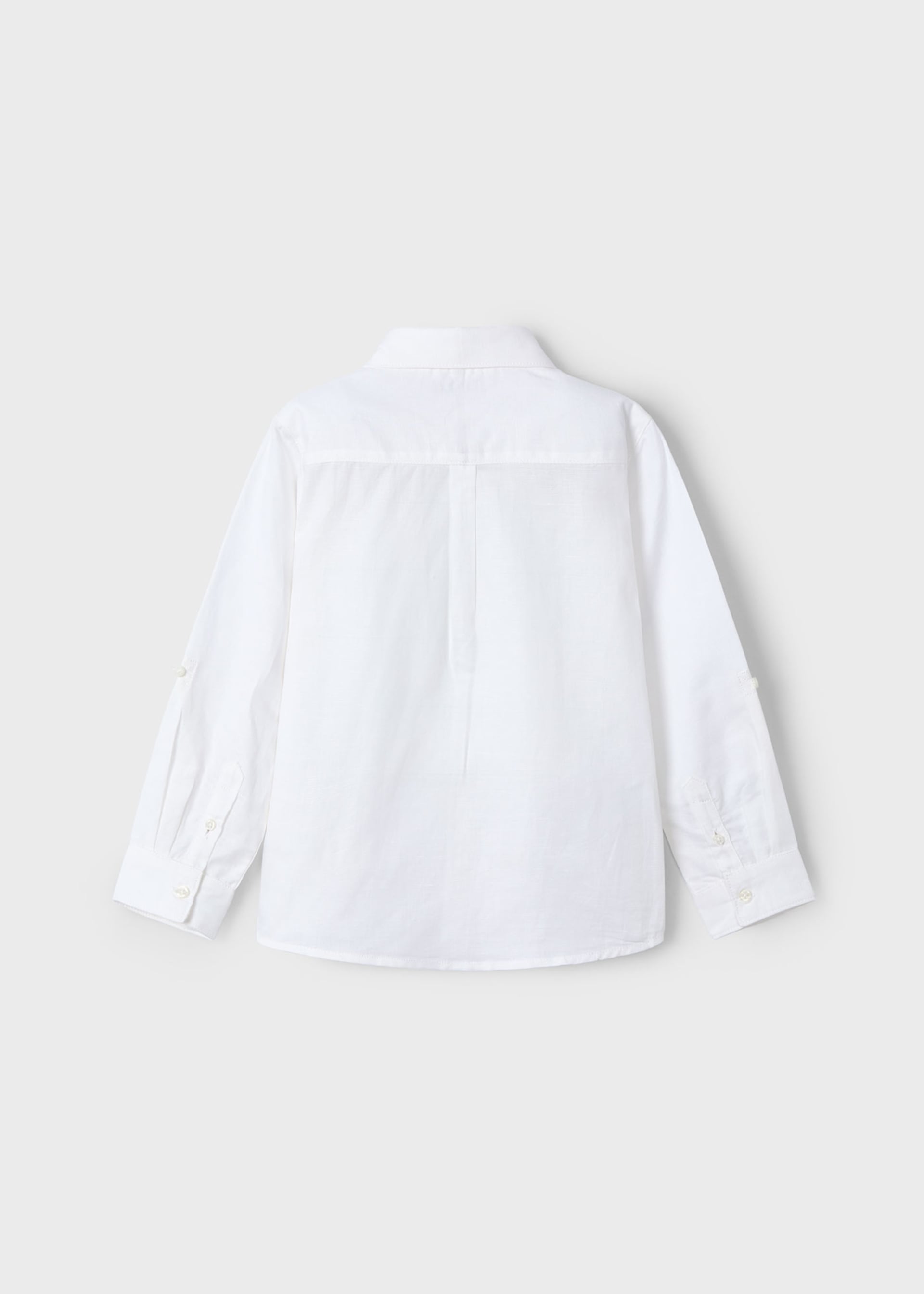 Camisa manga comprida com linho menino