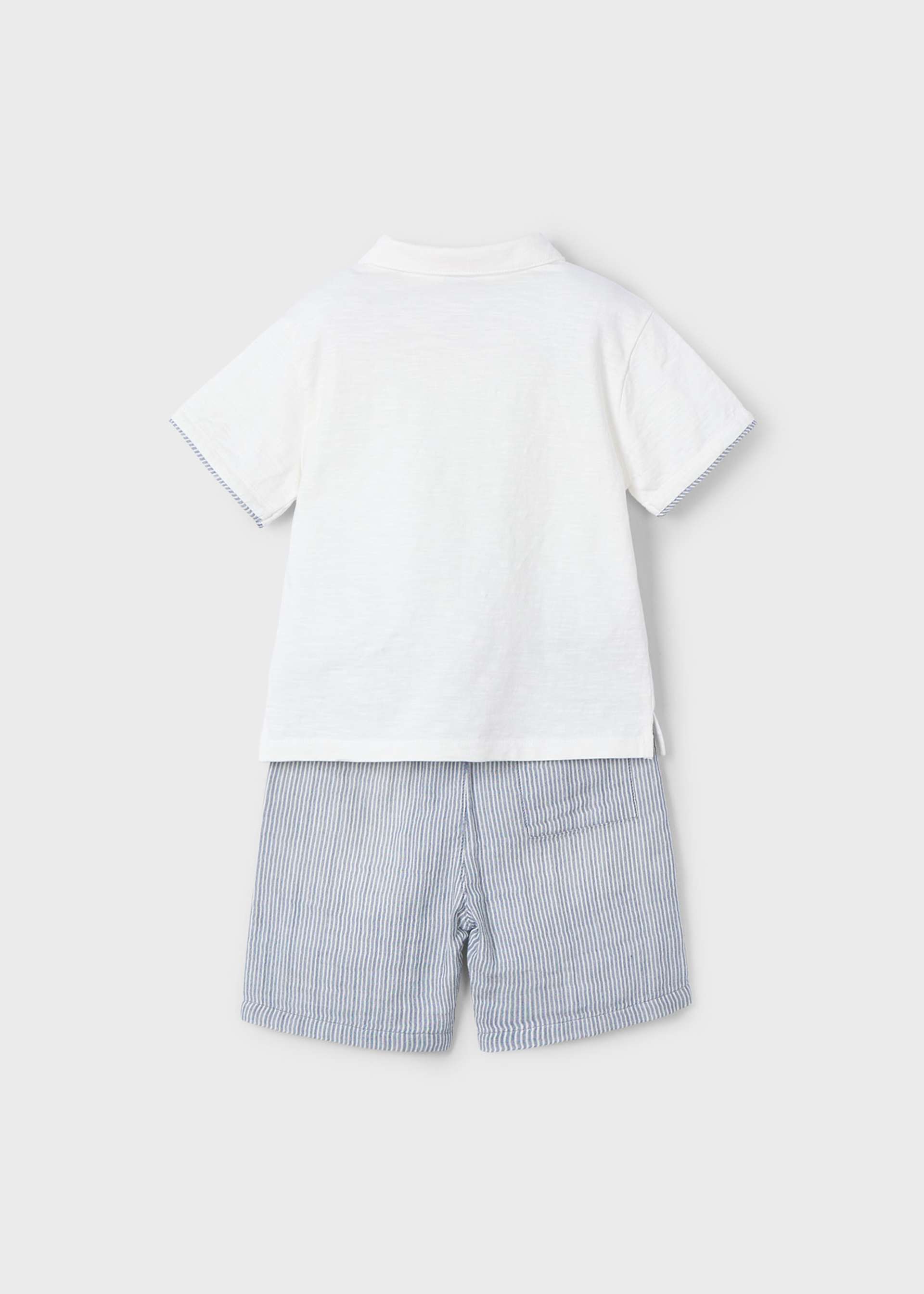 Conjunto bermuda e polo menino Conjunto bermuda e polo menino