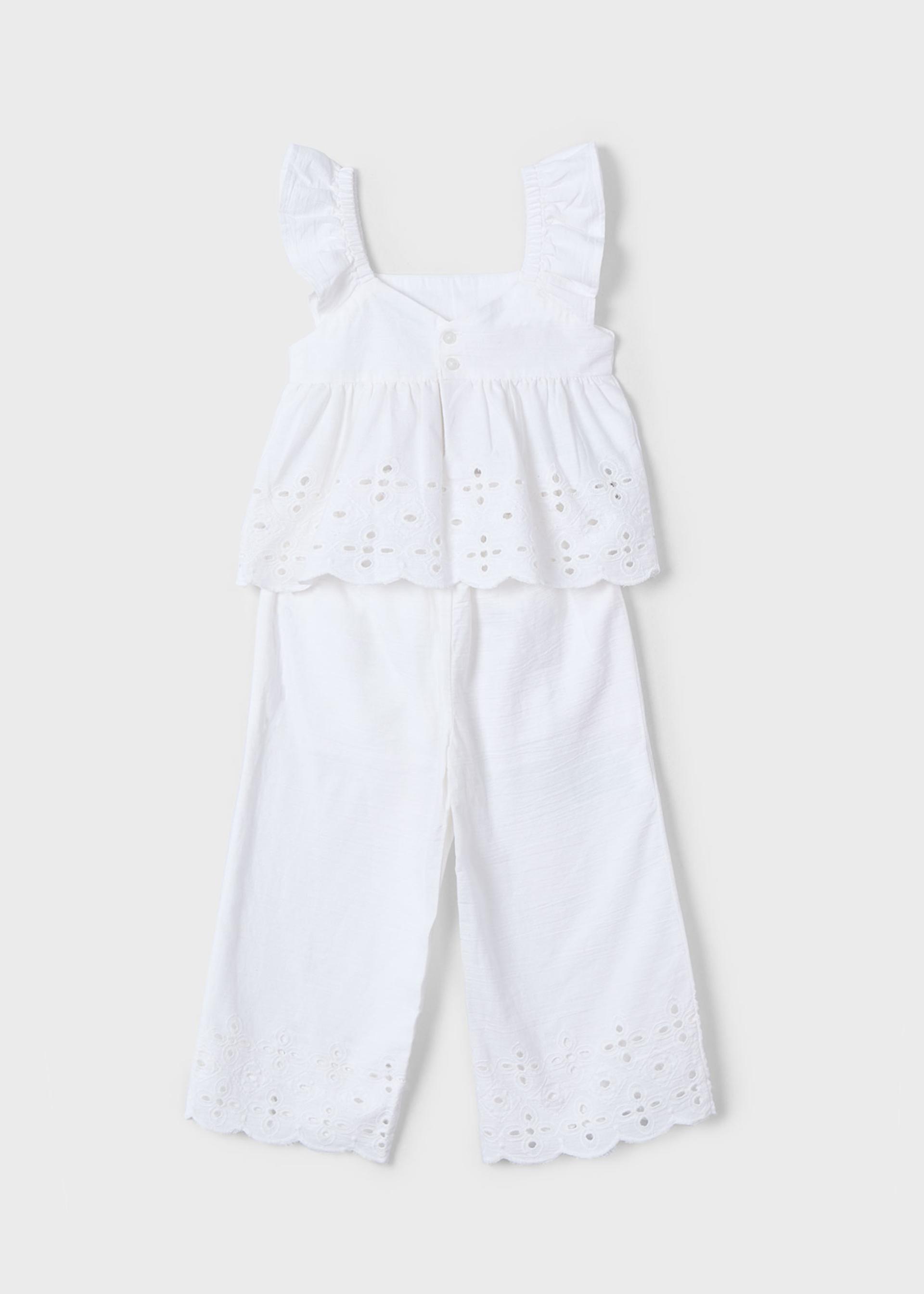 Set Hose und Top mit Lochmuster Mädchen Set Hose und Top mit Lochmuster Mädchen