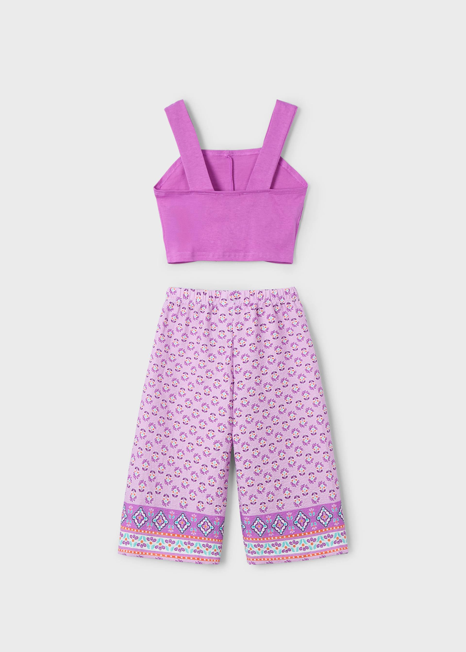 Set Hose und Top mit Lochmuster Mädchen Set Hose und Top mit Lochmuster Mädchen