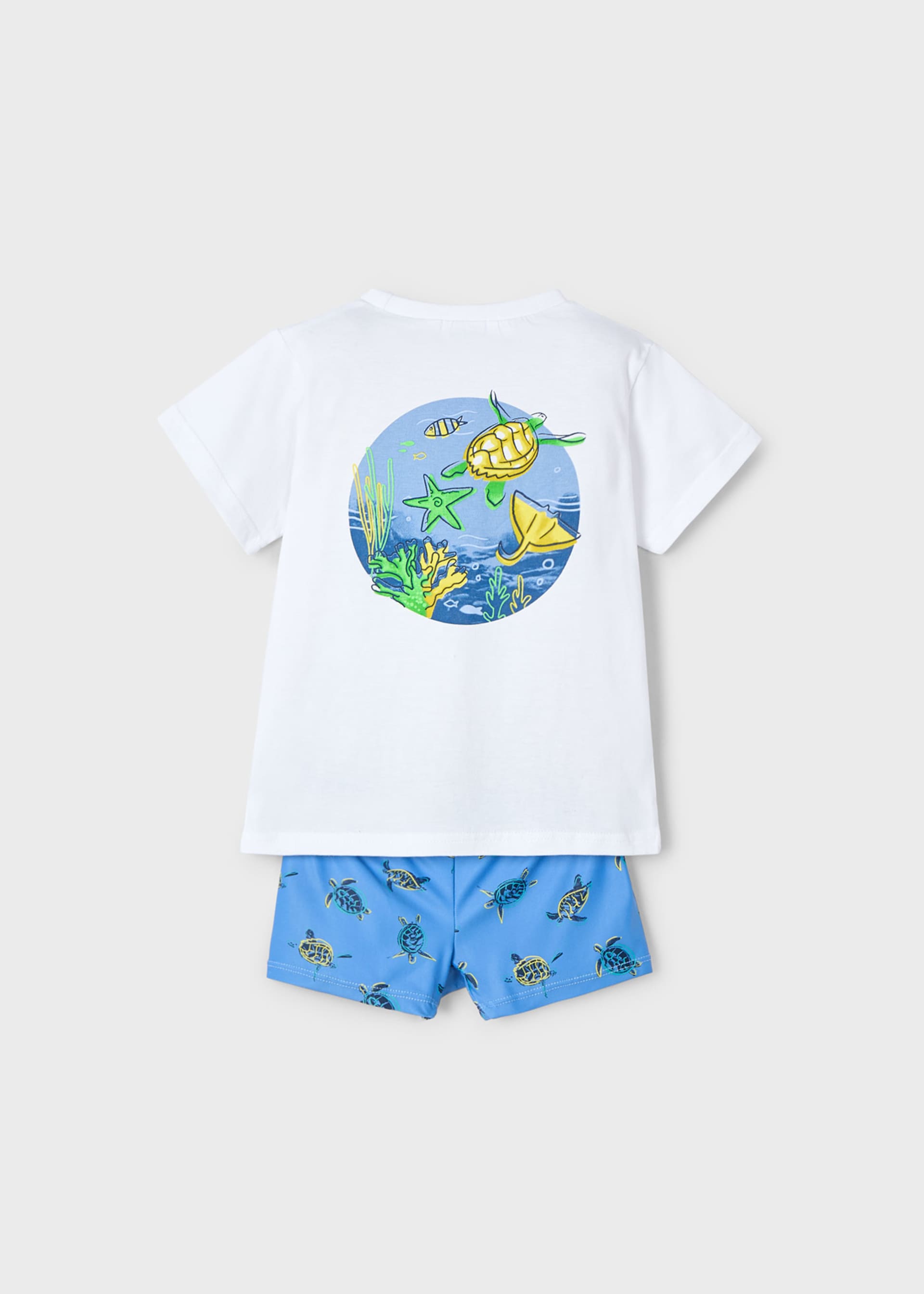 Boy swimming shorts and t-shirt set with solar protection Boy swimming shorts and t-shirt set with solar protection