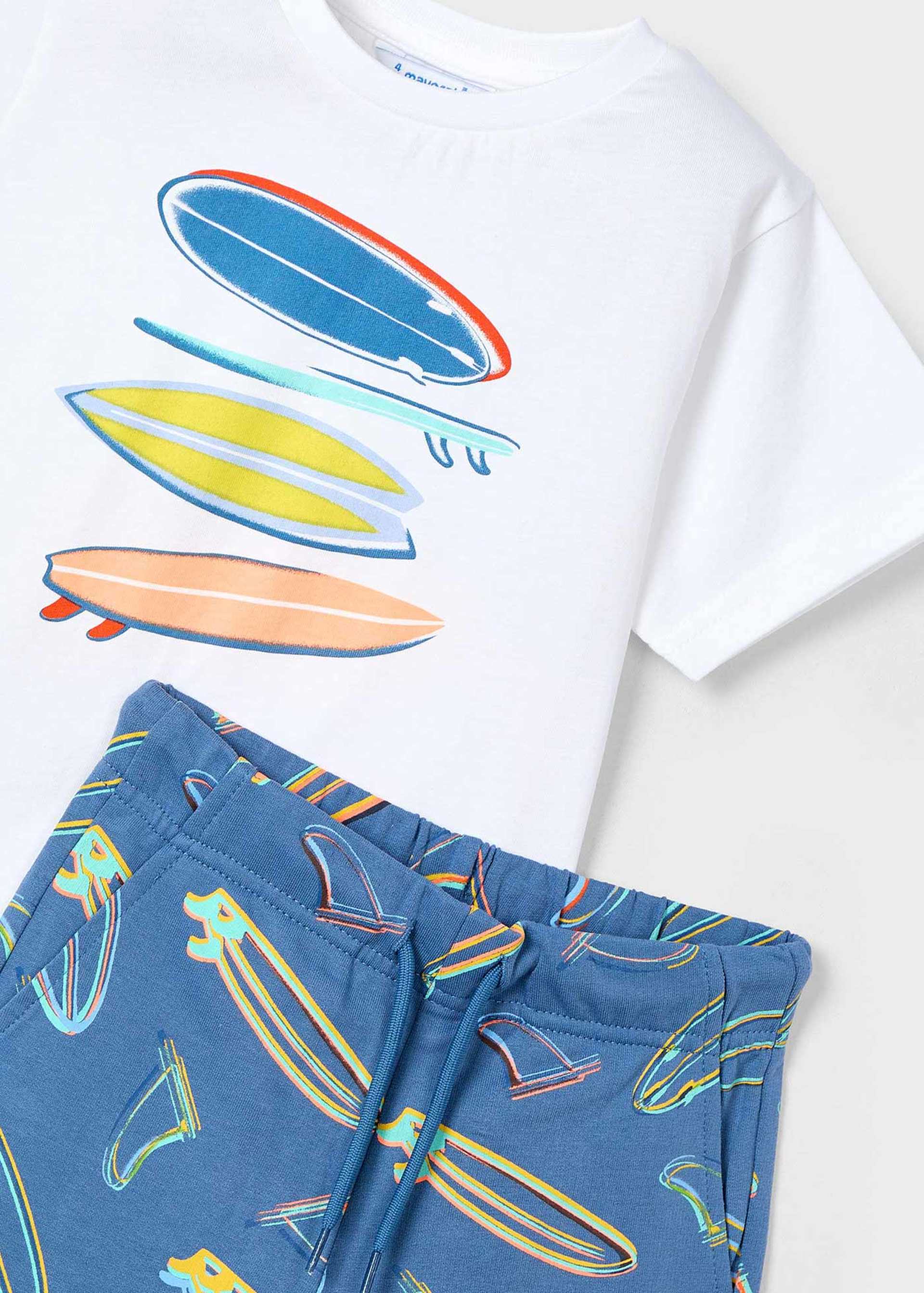 Conjunto bermudas e t-shirt verão menino Conjunto bermudas e t-shirt verão menino
