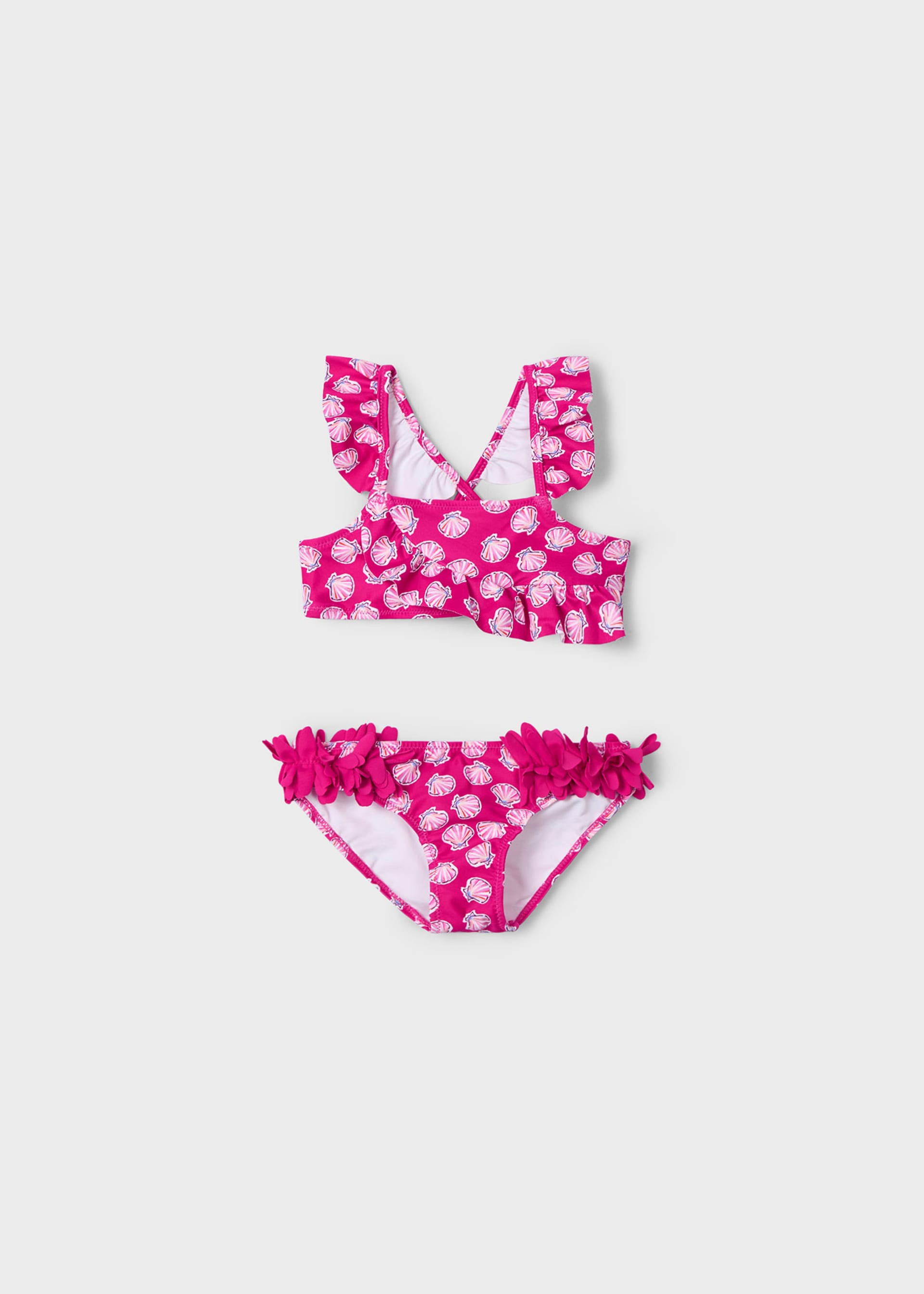 Girl ruffle print bikini