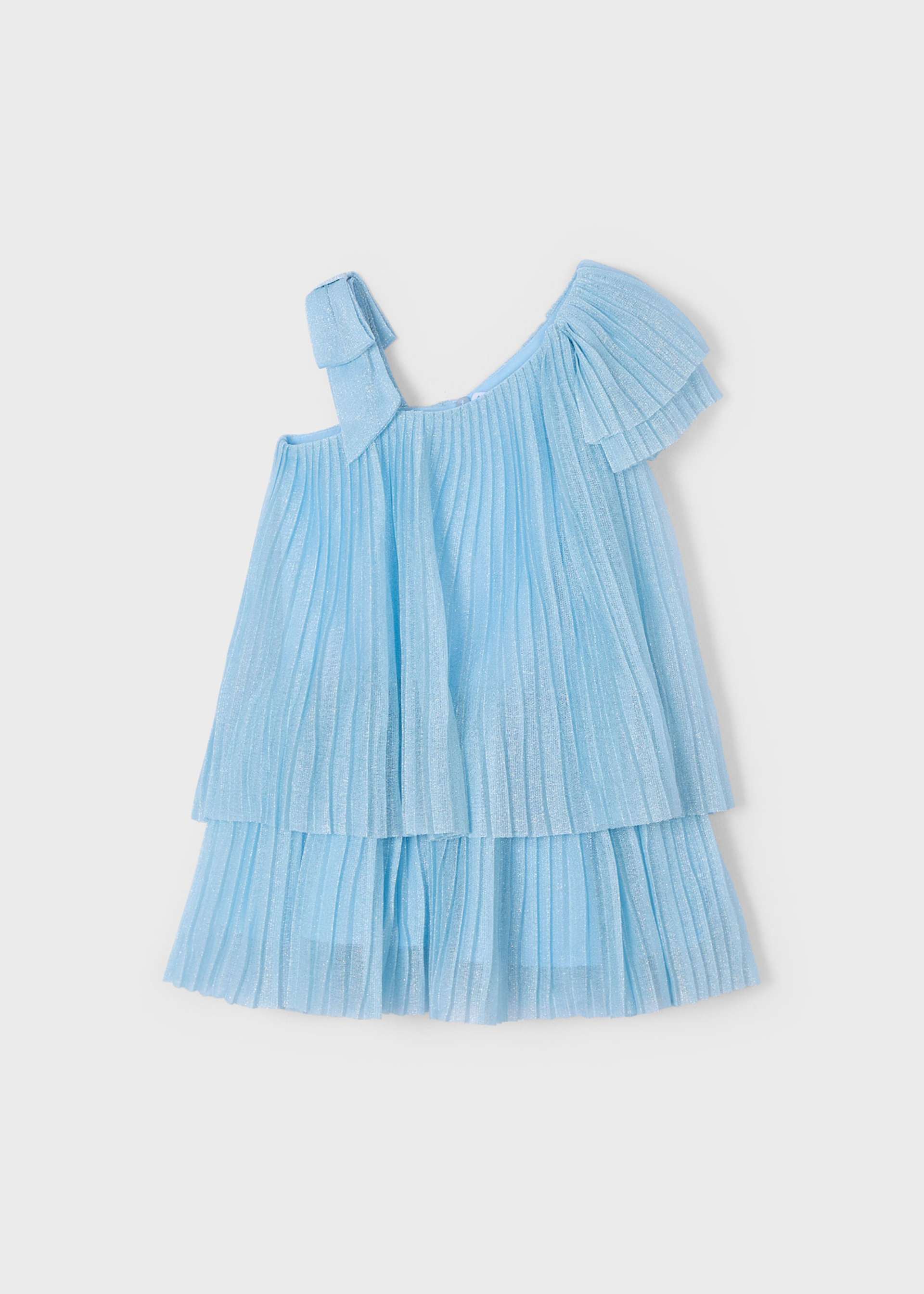 Girl Asymmetric Pleated Dress Girl Asymmetric Pleated Dress