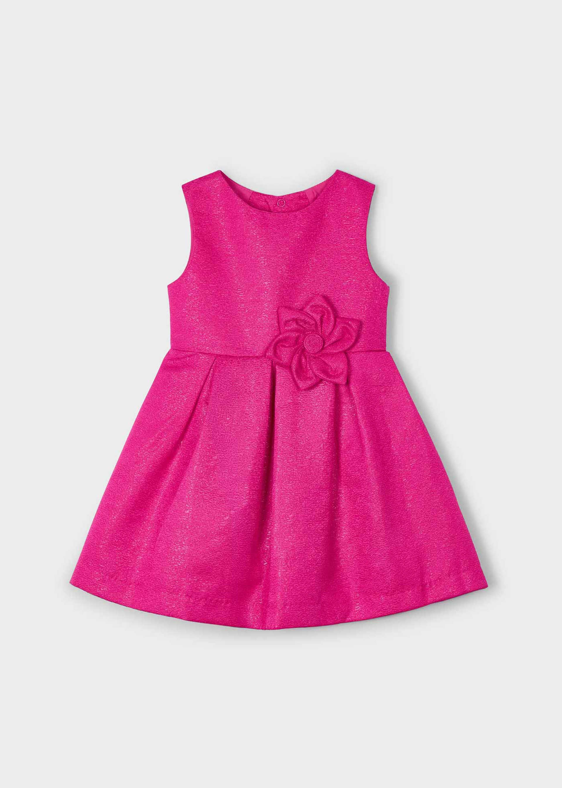 Girl structured satin dress Girl structured satin dress