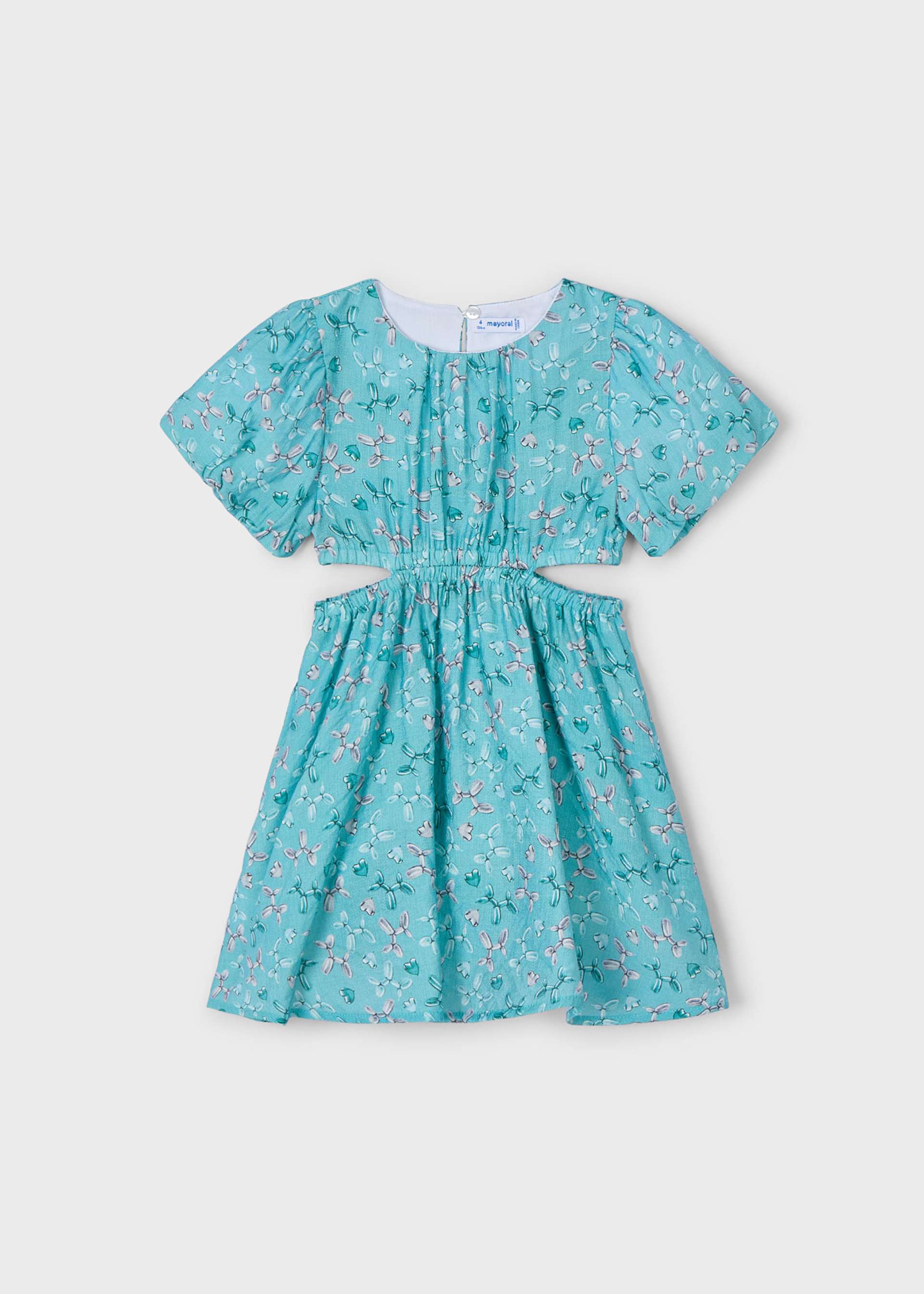 Kleid kariert mit Leinenanteil Mädchen