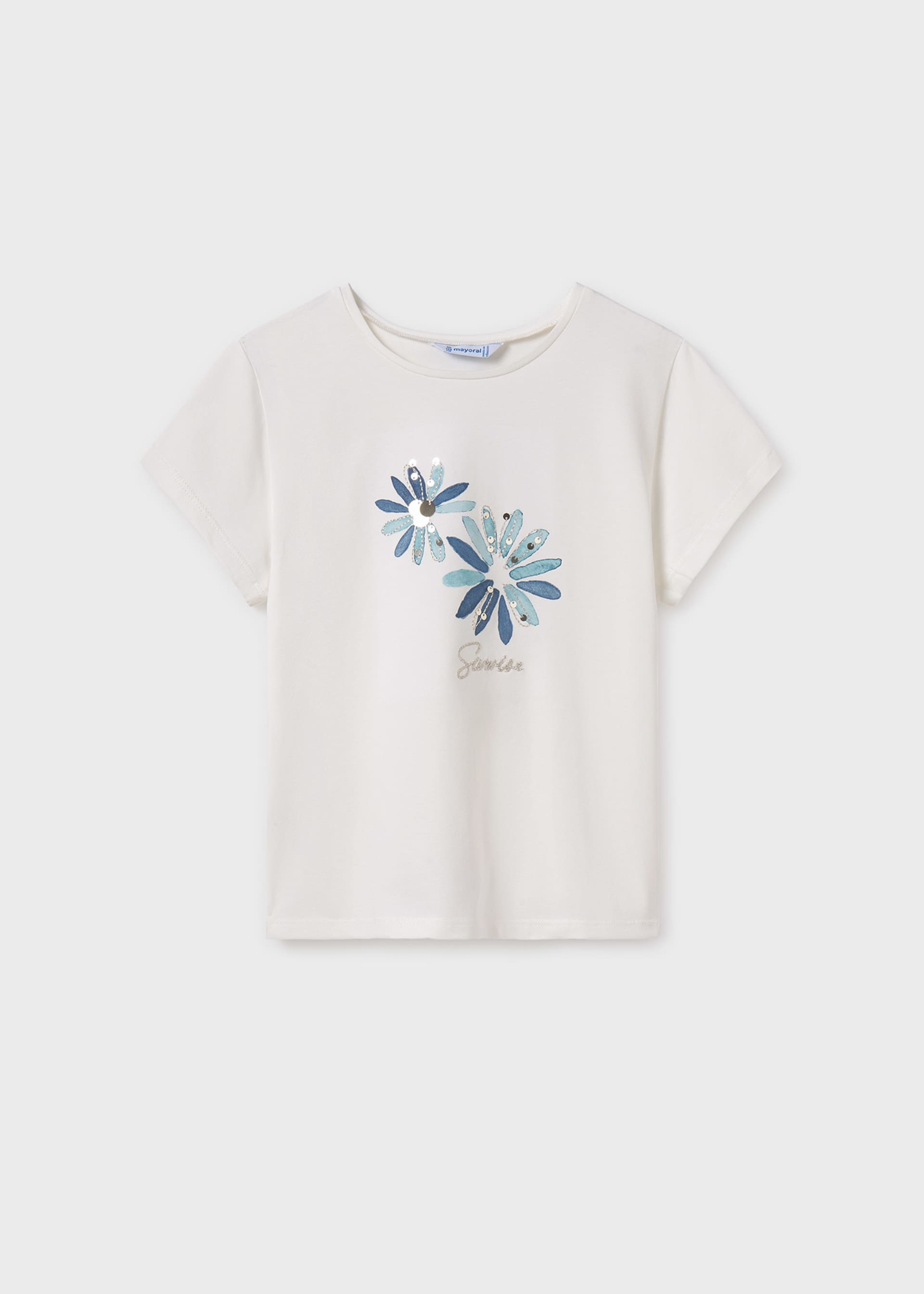 Girl embroidered flower top Girl embroidered flower top