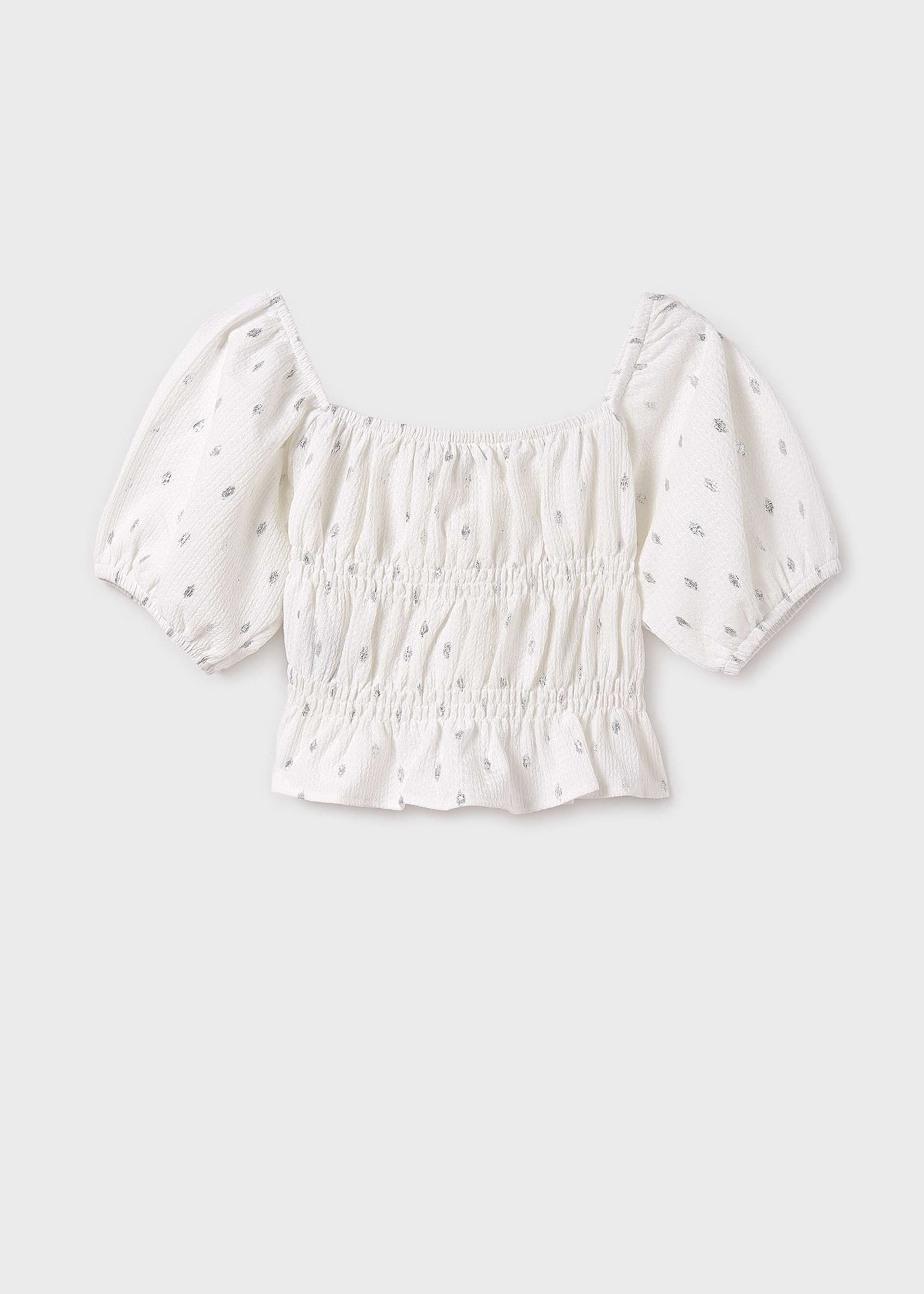Girl Smocked Bambula Top