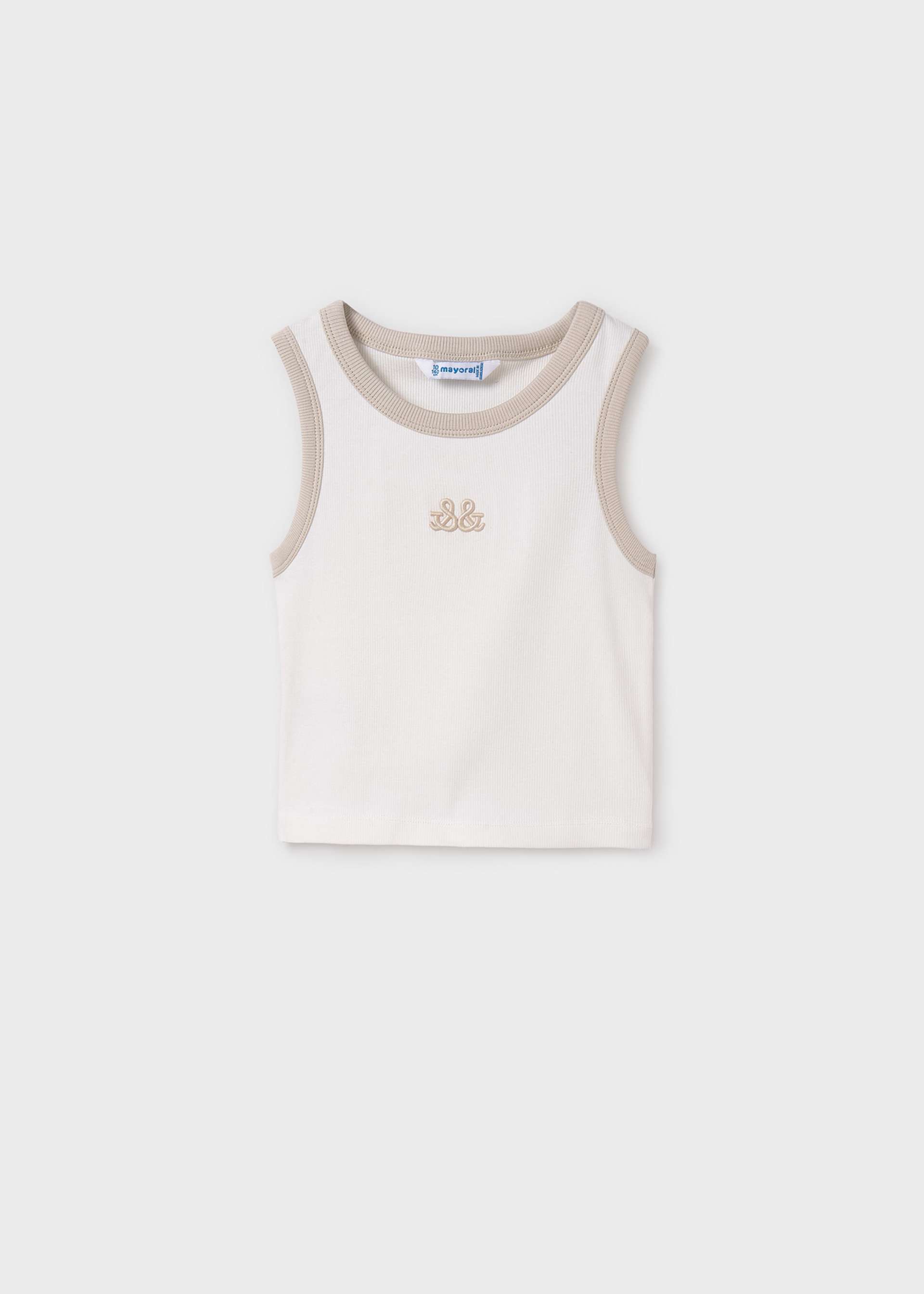 Girl Embroidered Tank Top