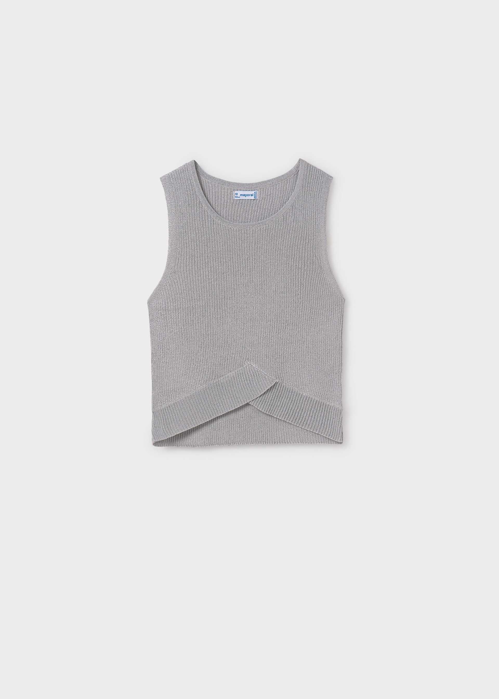 Top tricot costine ragazza