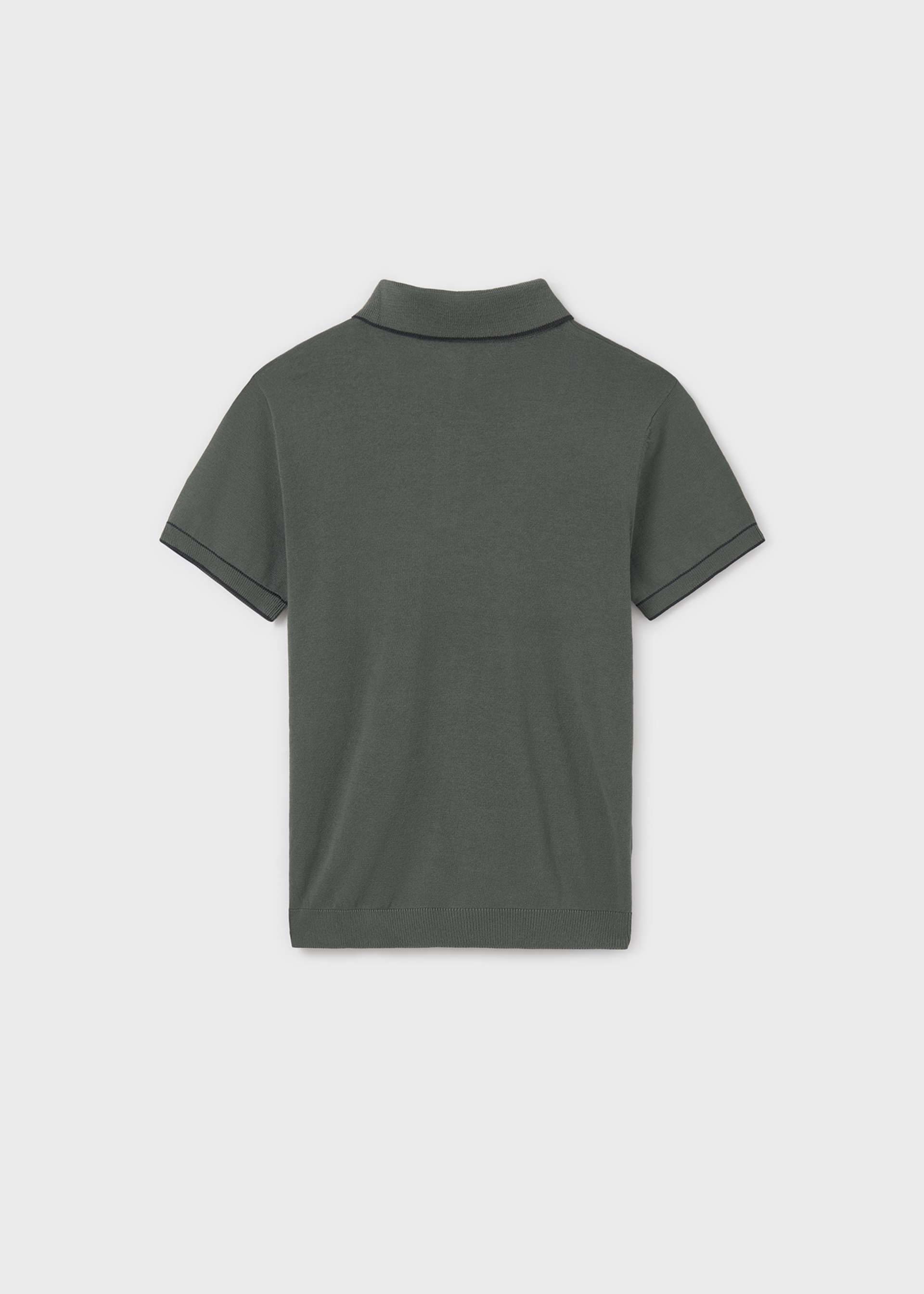 Boy tricot contrast polo shirt