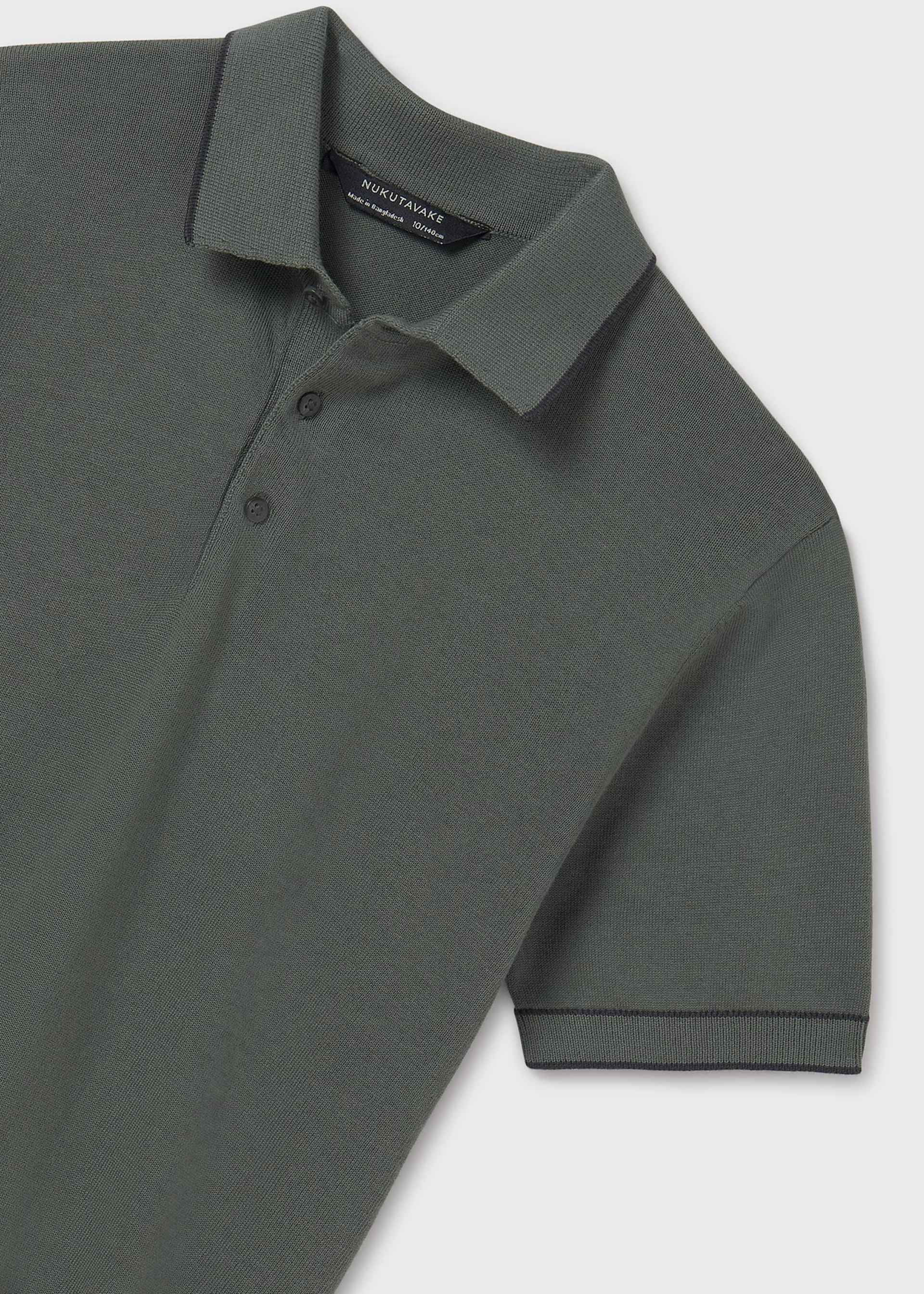 Polo trykotowe z kontrastem dla chłopca