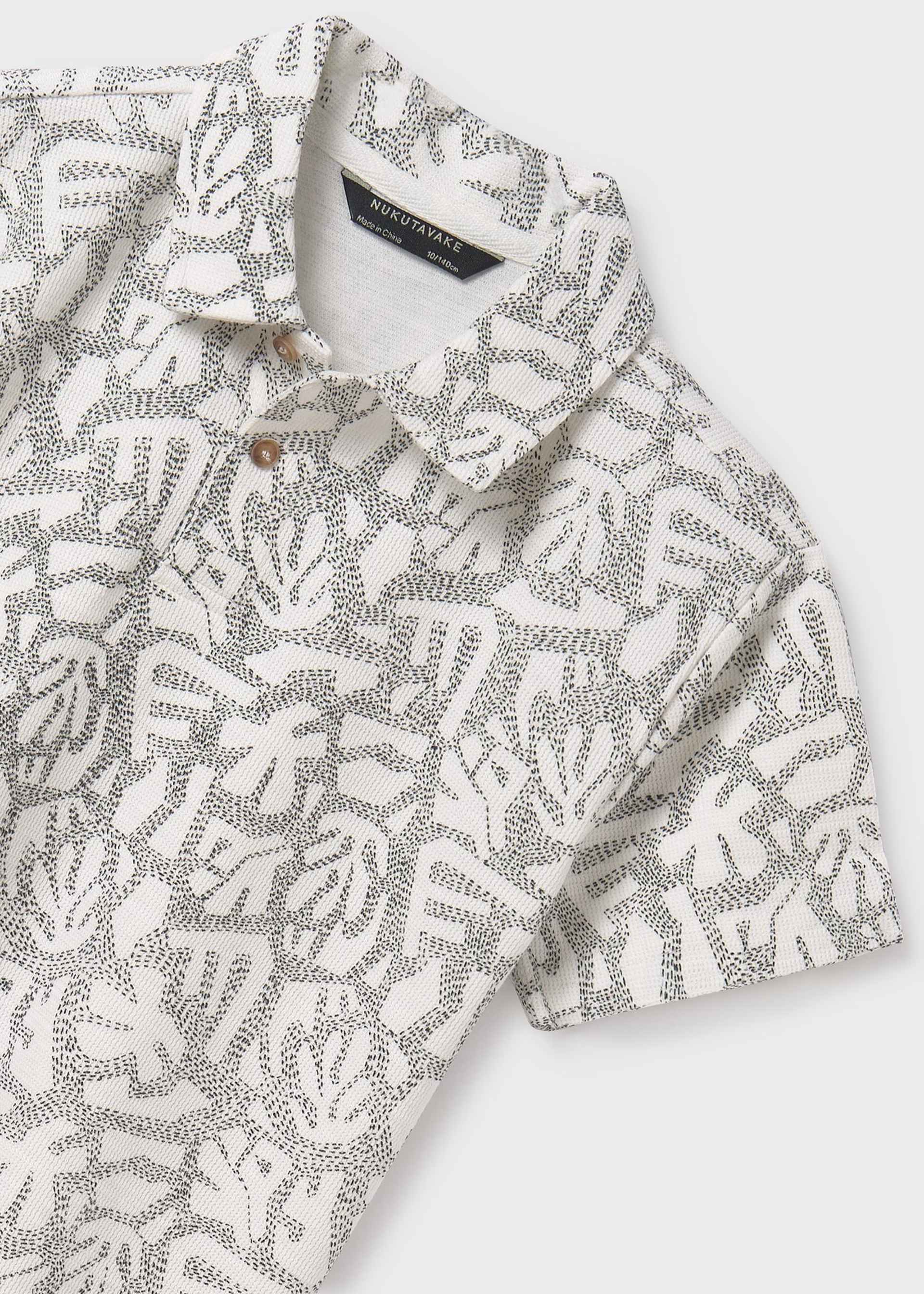 Boy print polo shirt Boy print polo shirt